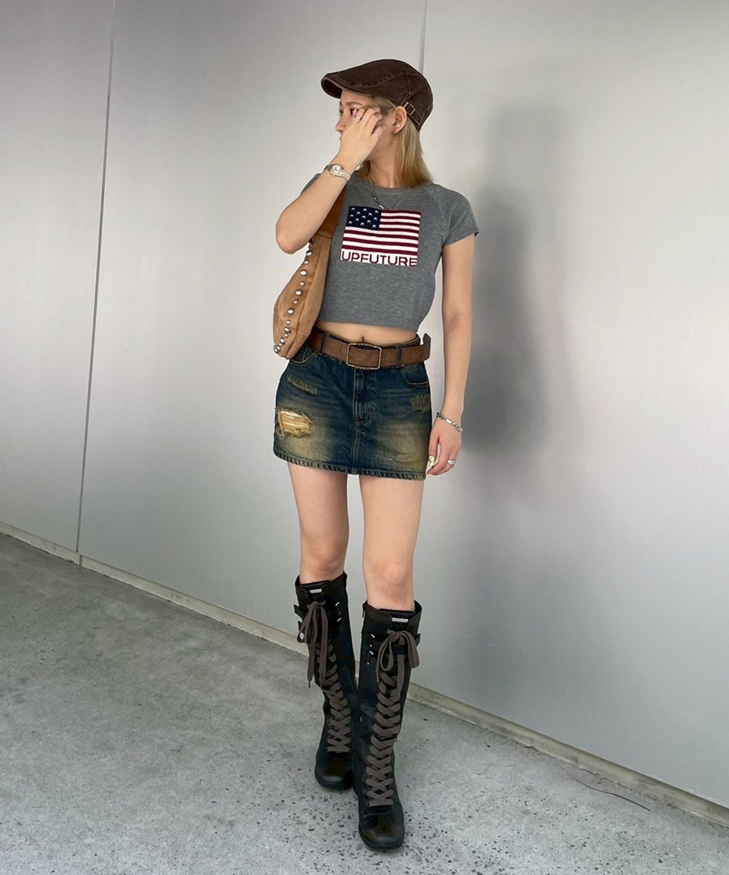 STAFF:151m/COLOR:BROWN/SIZE:F