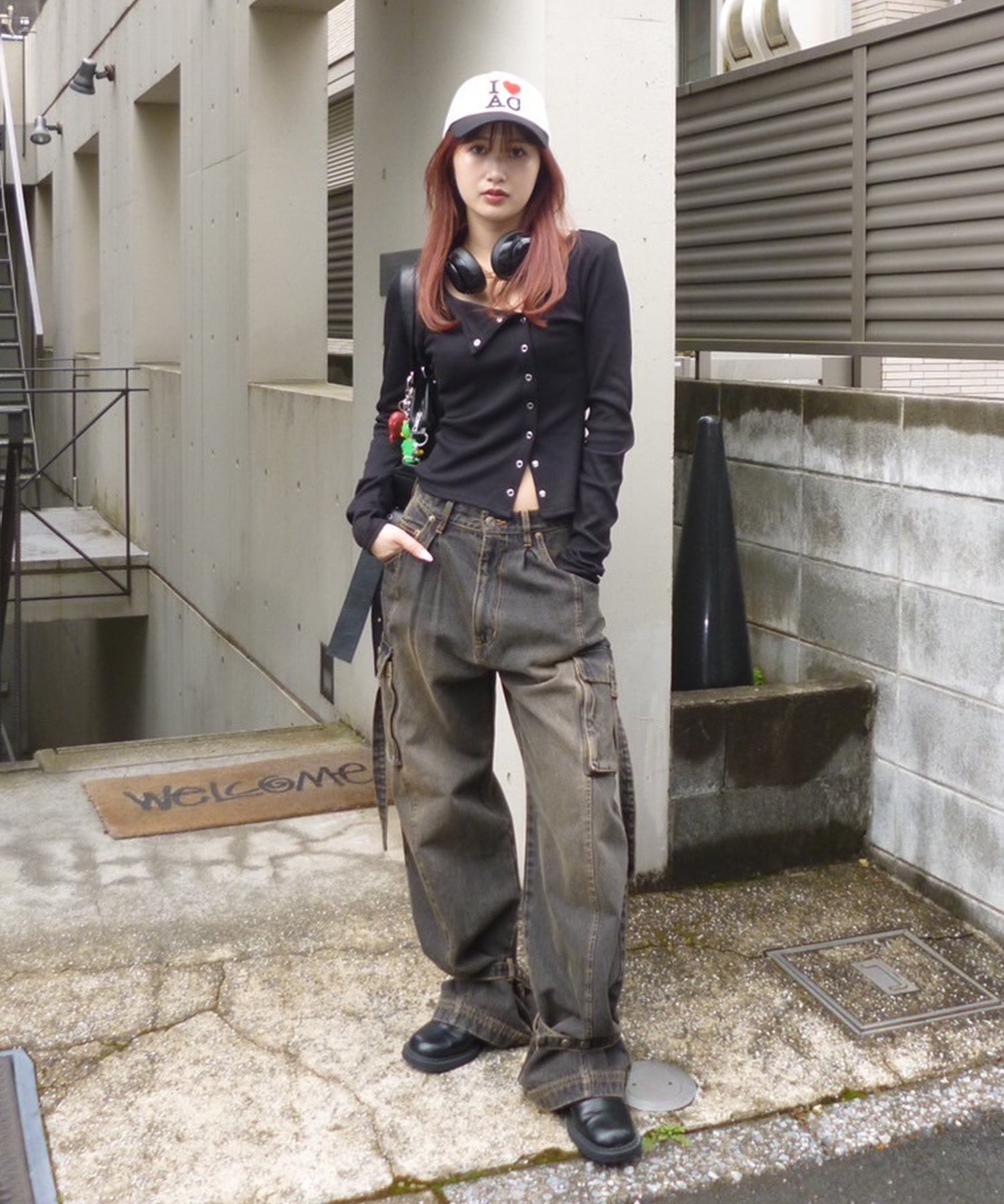 STAFF:163cm/COLOR:BLACK/SIZE:M