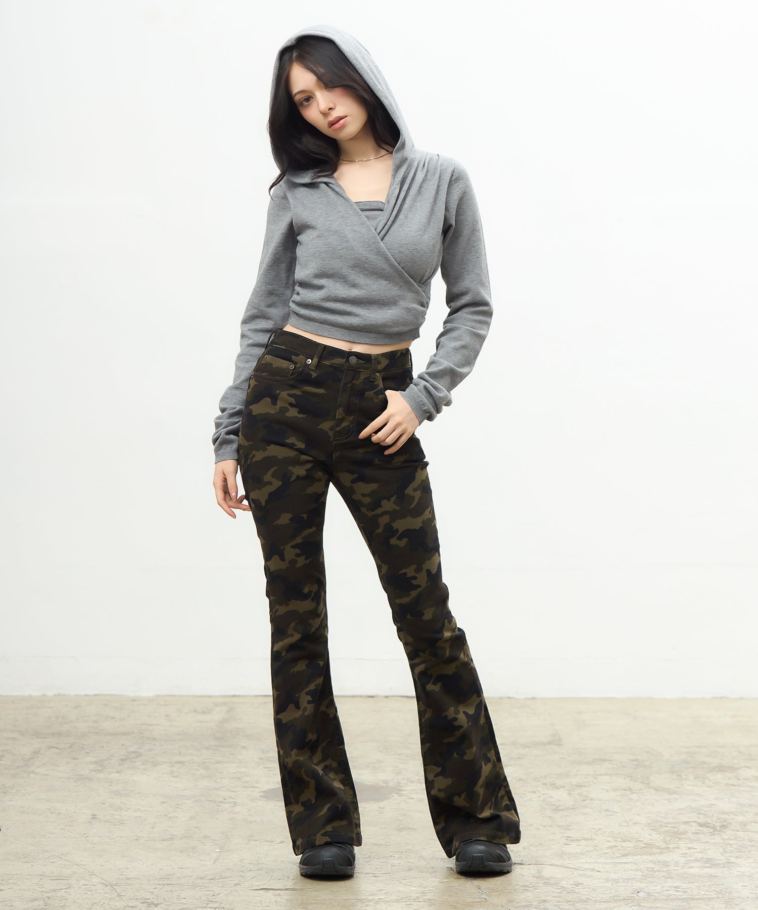 MODEL:163cm/COLOR:GRAY/SIZE:F