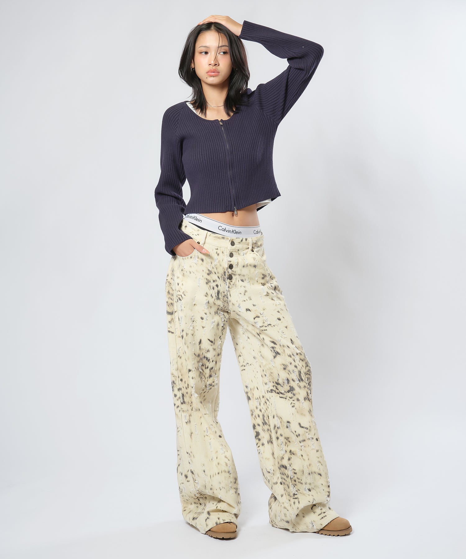 MODEL:170cm/COLOR:NAVY/SIZE:F