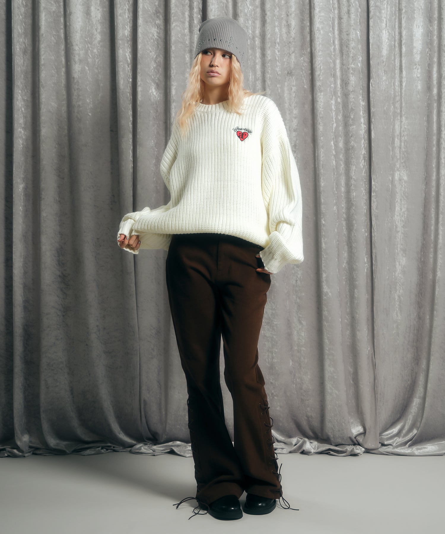 MODEL:170cm/COLOR:IVORY/SIZE:F