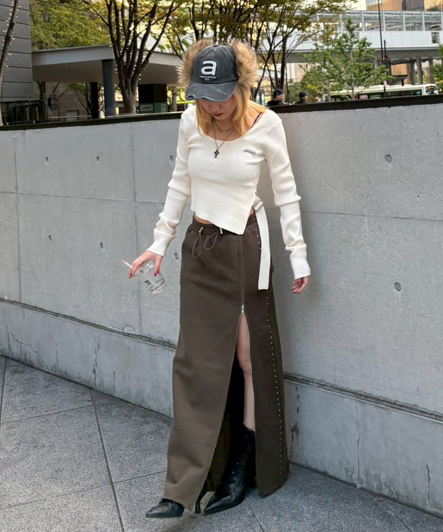 STAFF:151cm/COLOR:WHITE/SIZE:F