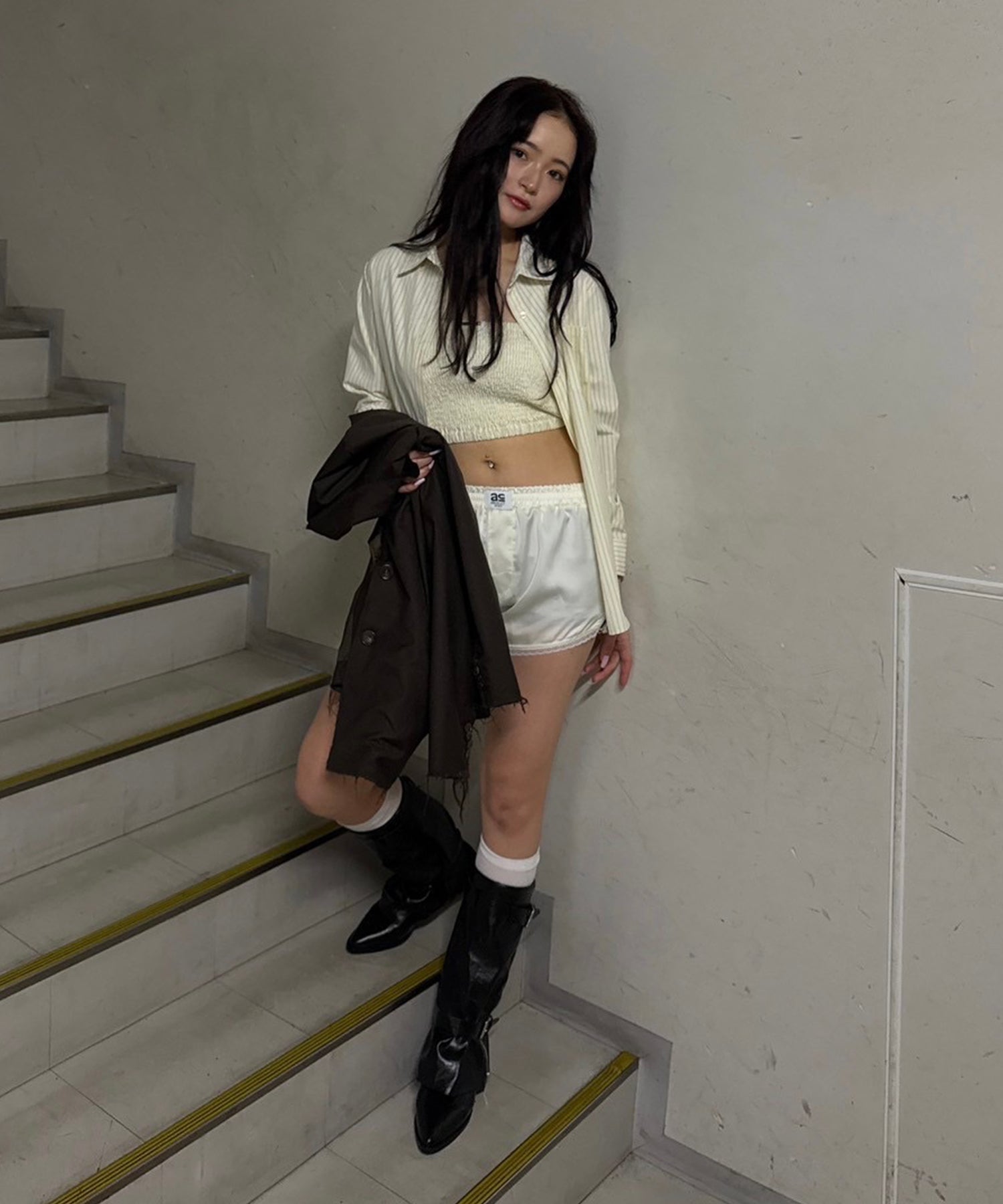 STAFF:170cm/COLOR:YELLOW/SIZE:F