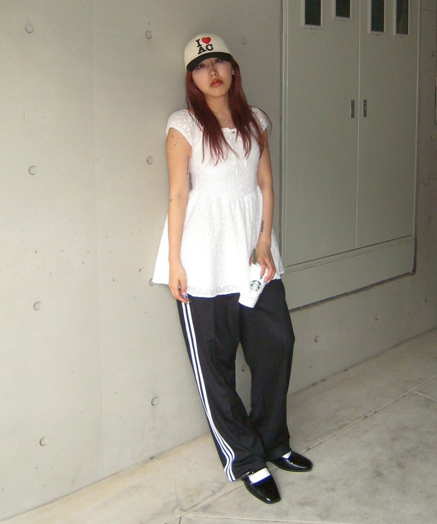 STAFF:158cm/COLOR:WHITE/SIZE:S