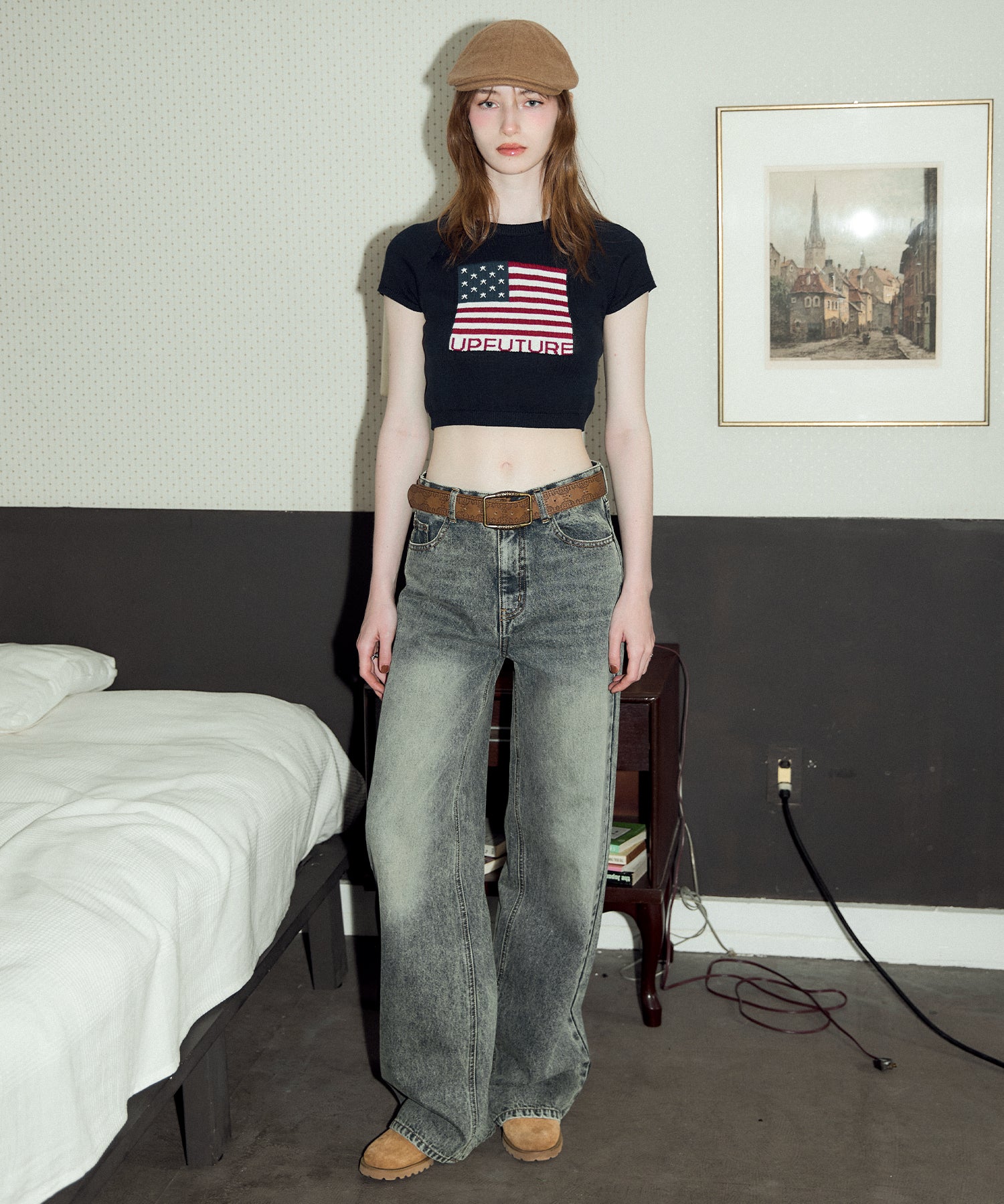 MODEL:174cm/COLOR:NAVY/SIZE:F