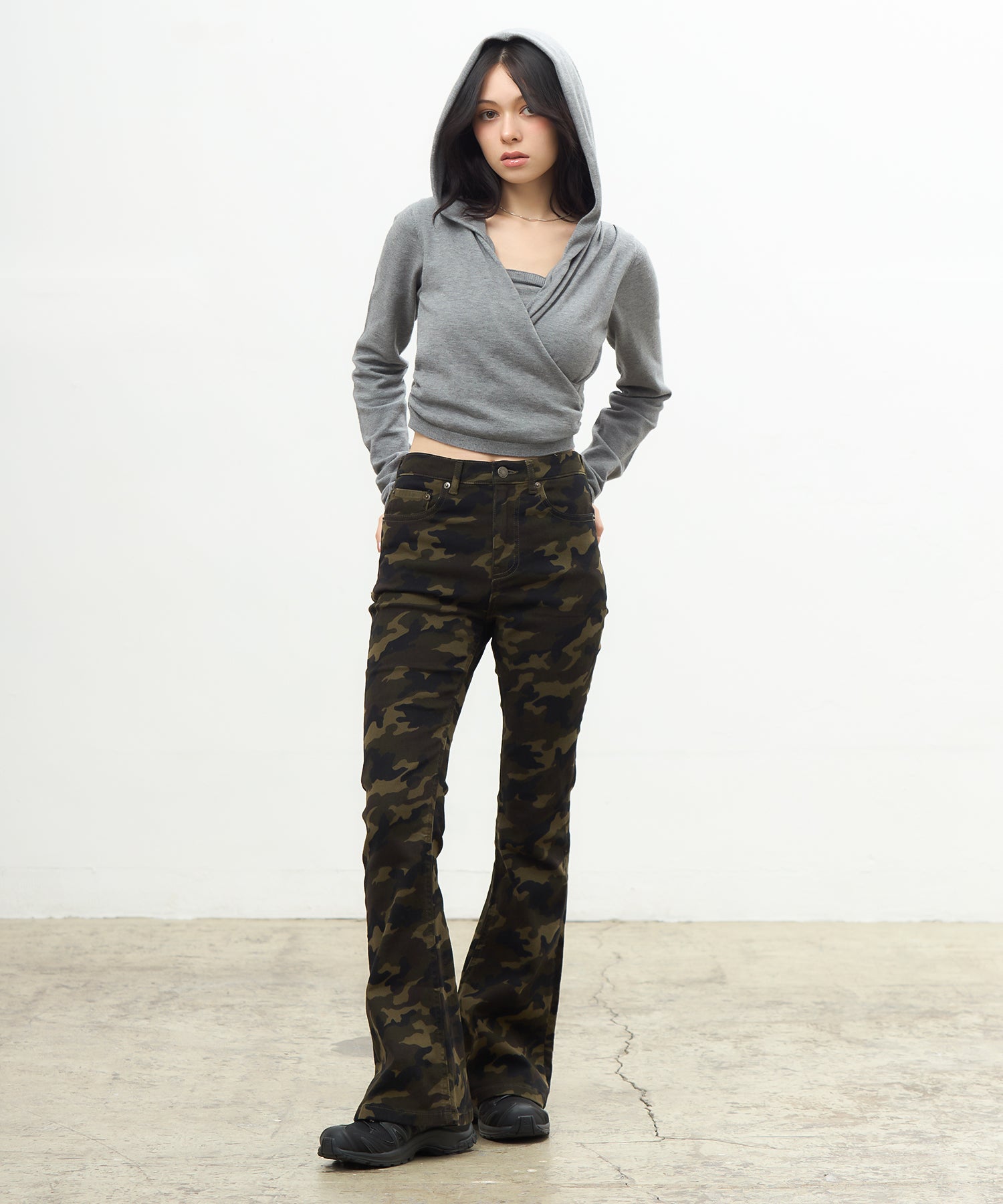 MODEL:163cm/COLOR:GRAY/SIZE:F
