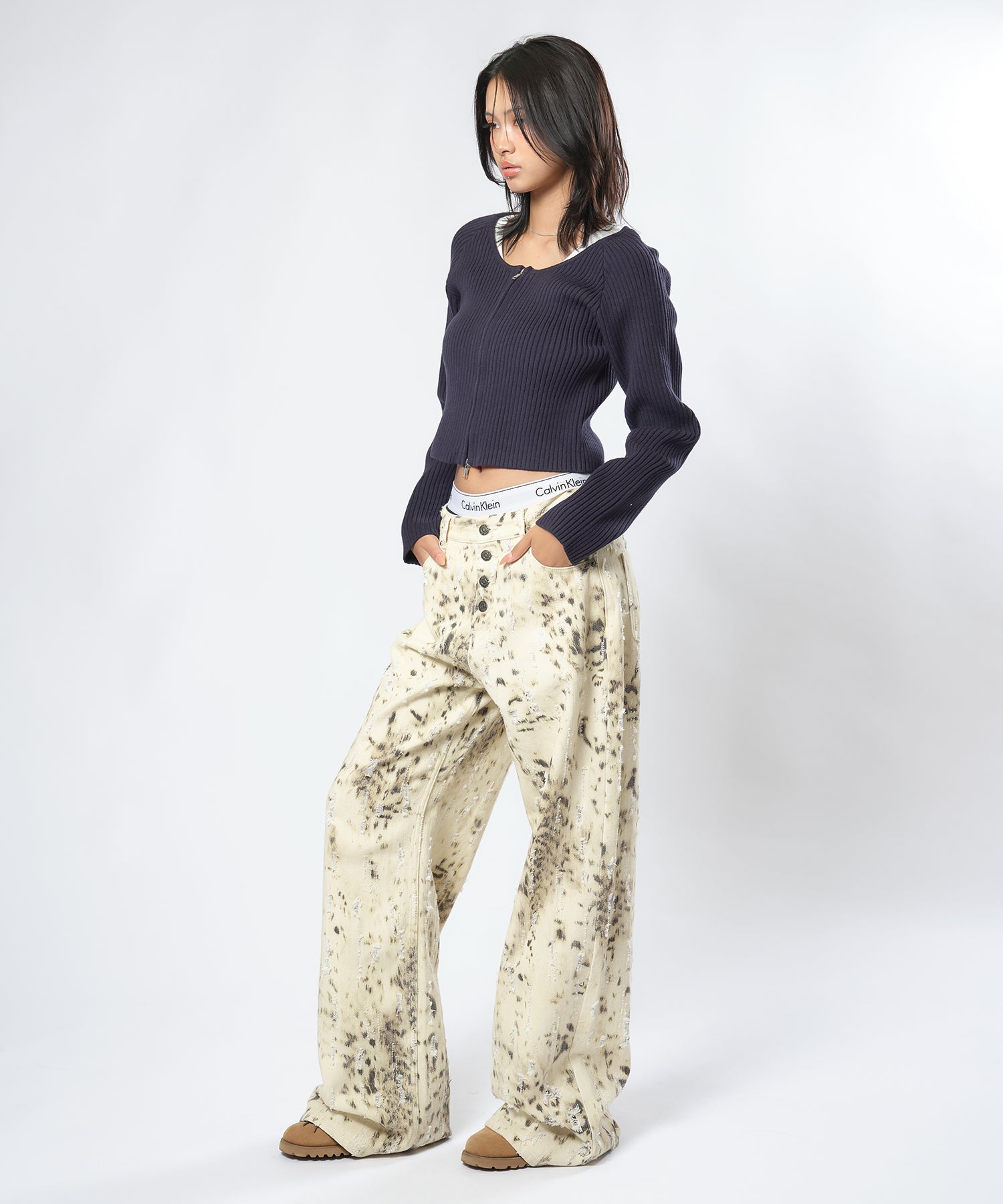 MODEL:170cm/COLOR:NAVY/SIZE:F