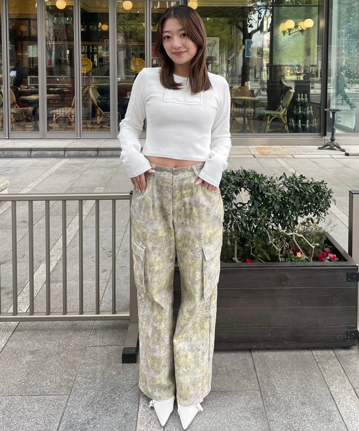 STAFF:157cm/COLOR:WHITE/SIZE:F