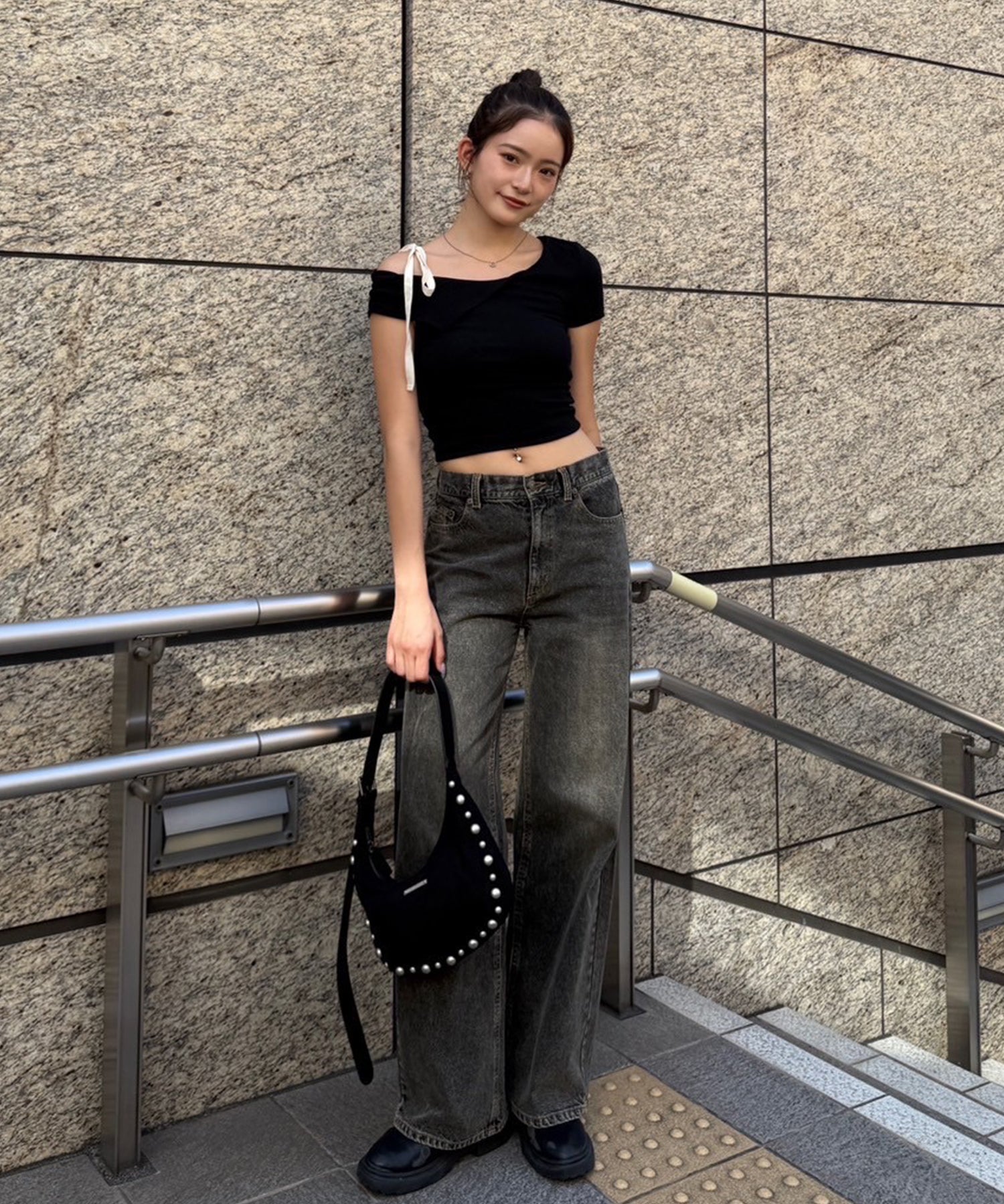 STAFF:170cm/COLOR:BLACK/SIZE:F