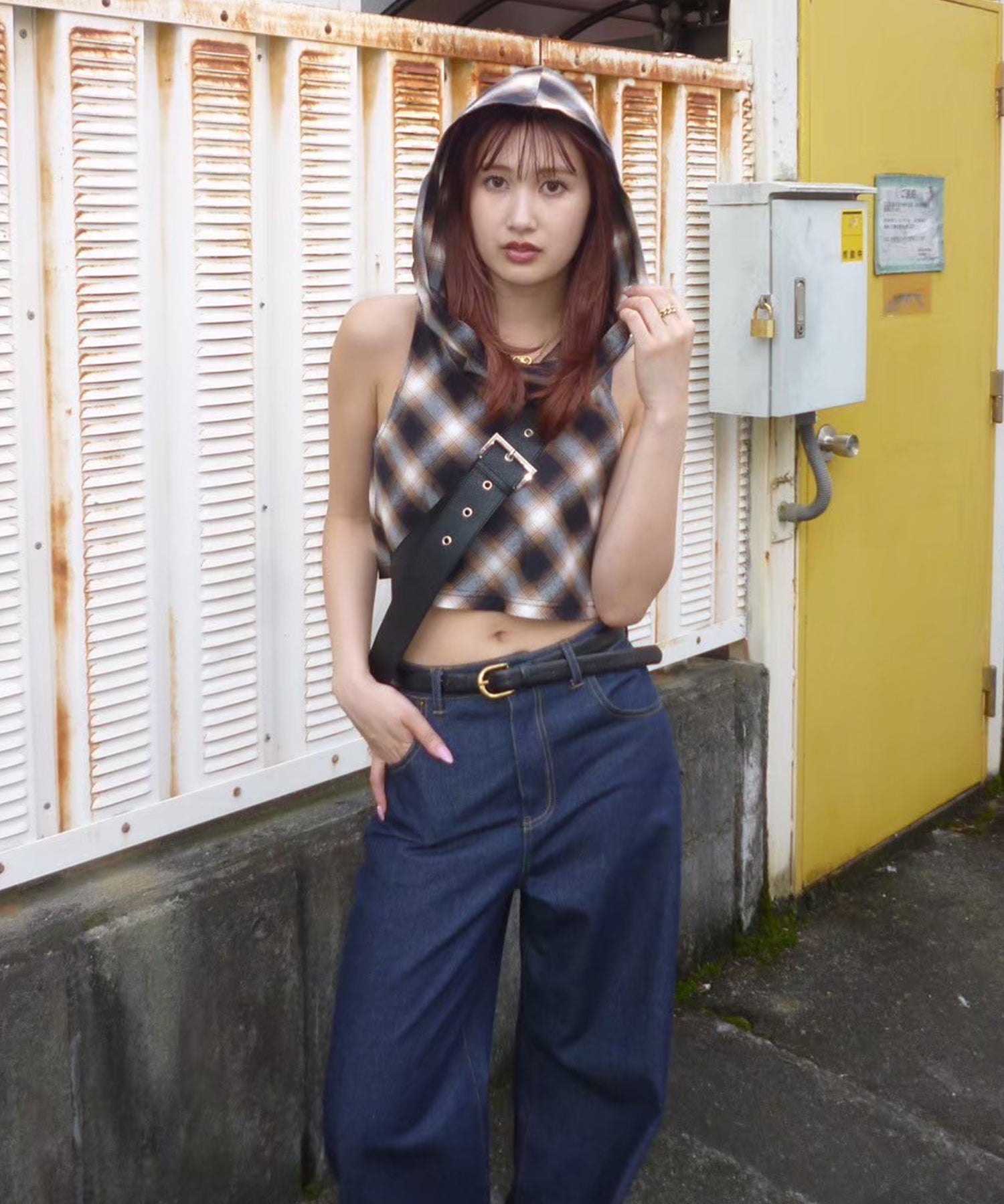 STAFF:163cm/COLOR:BROWN/SIZE:F