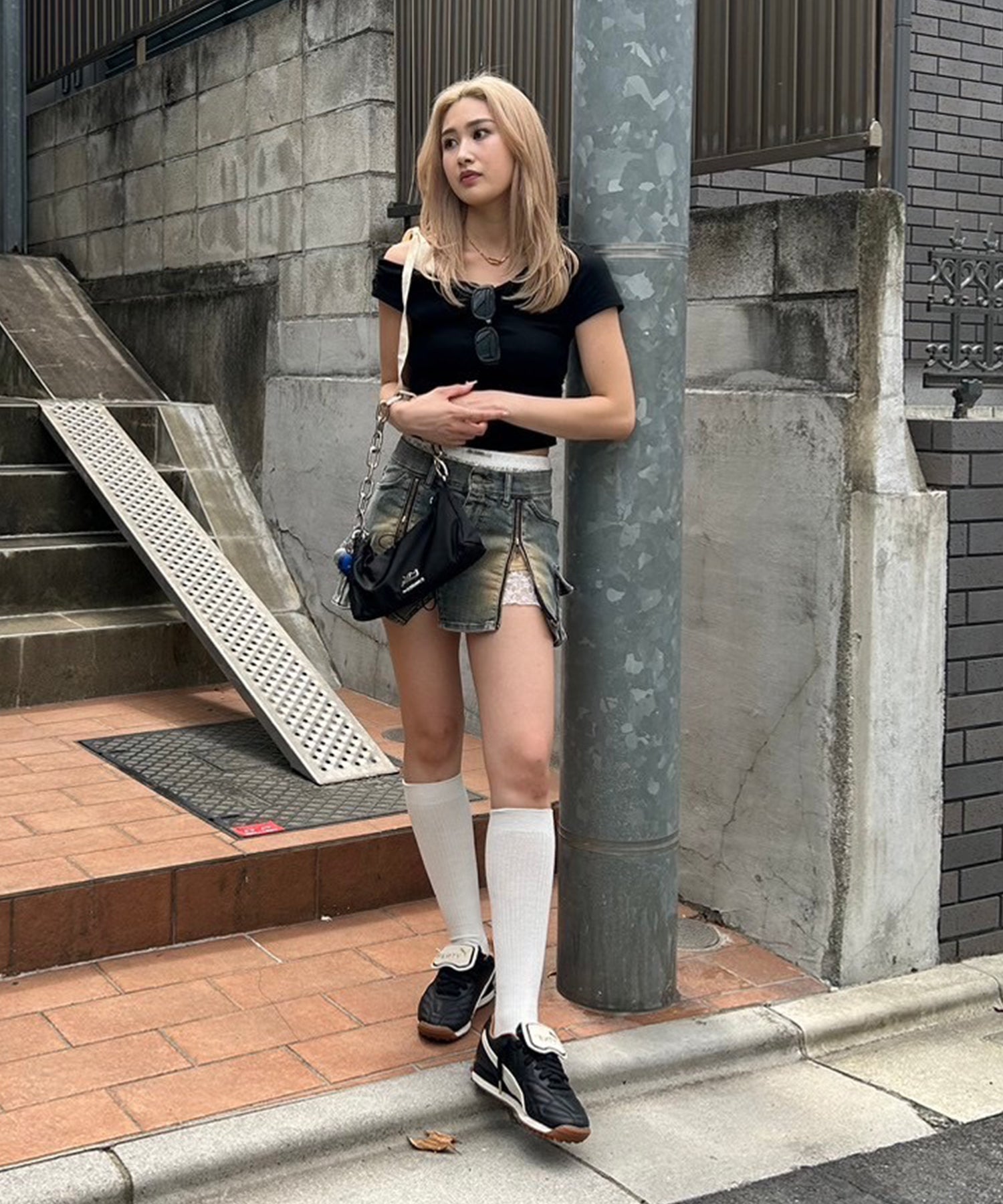 STAFF:163cm/COLOR:BLACK/SIZE:F