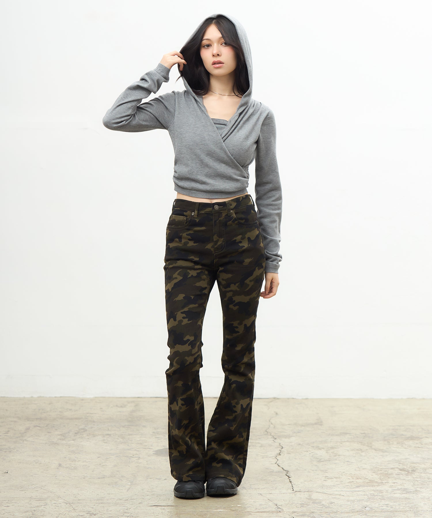 MODEL:163cm/COLOR:GRAY/SIZE:F