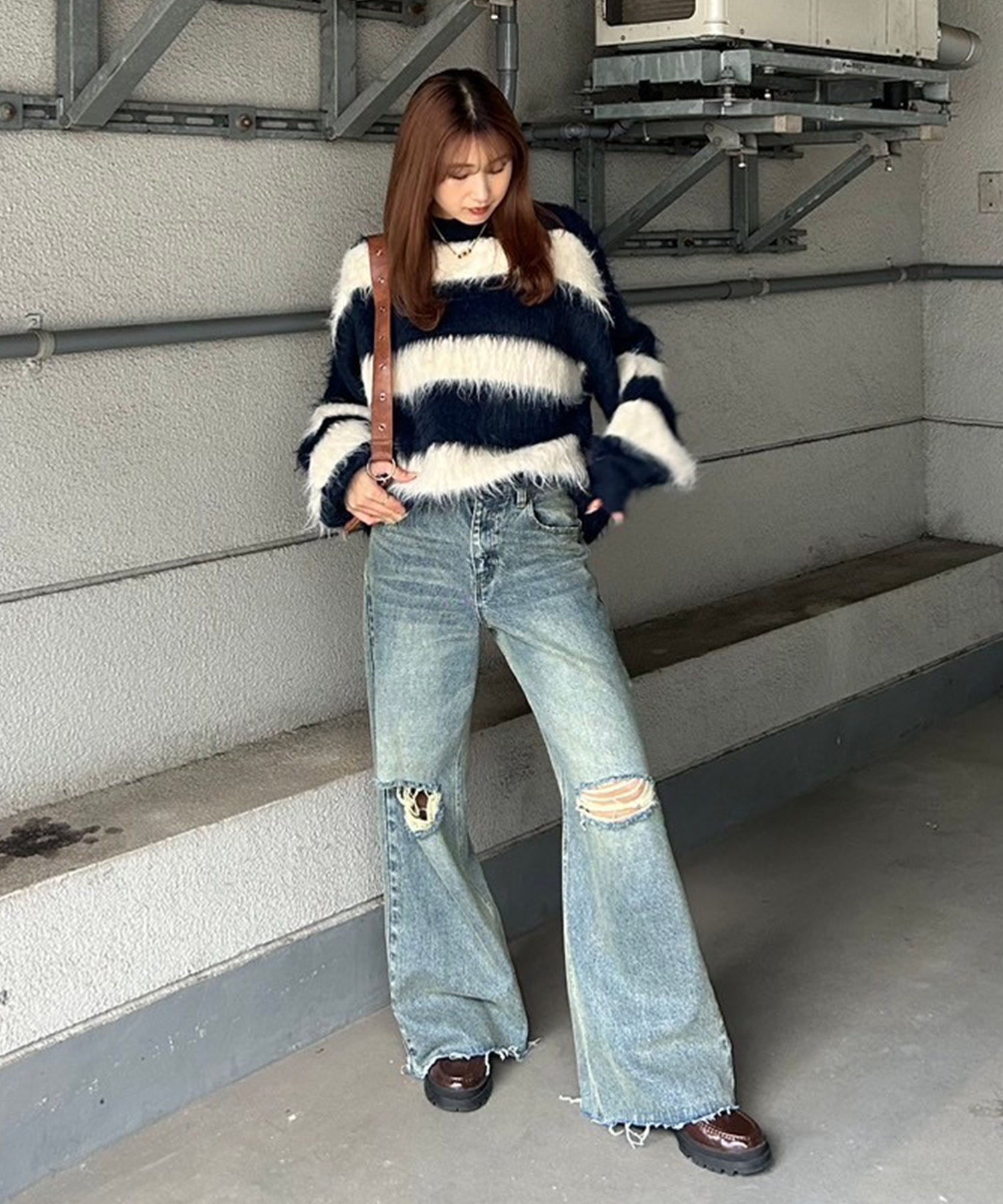 STAFF:163cm/COLOR:BLUE/SIZE:S