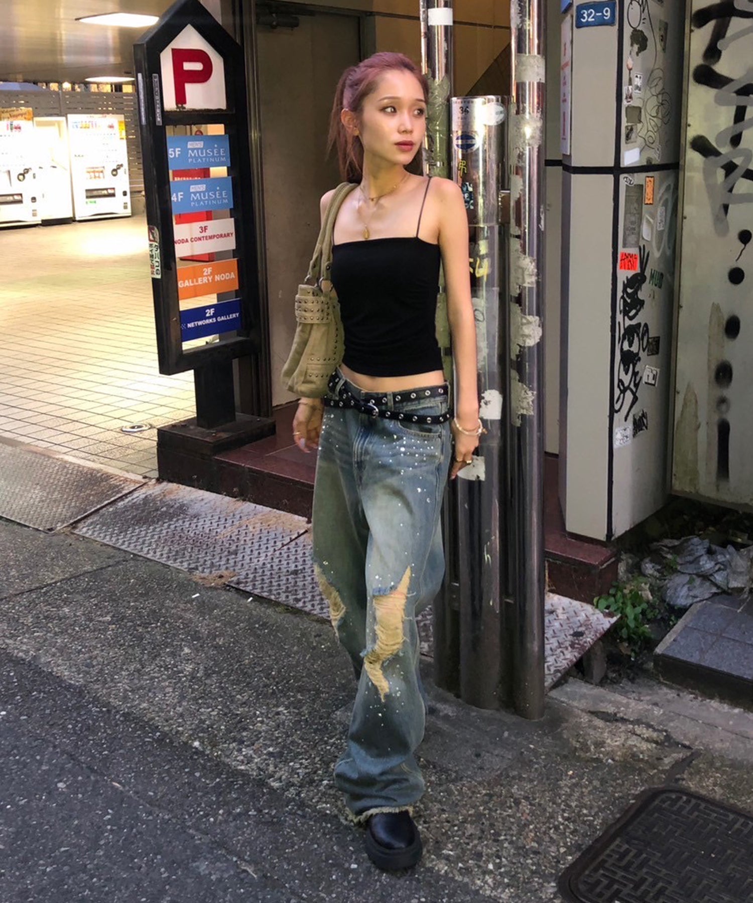 STAFF:155cm/COLOR:BLUE/SIZE:24