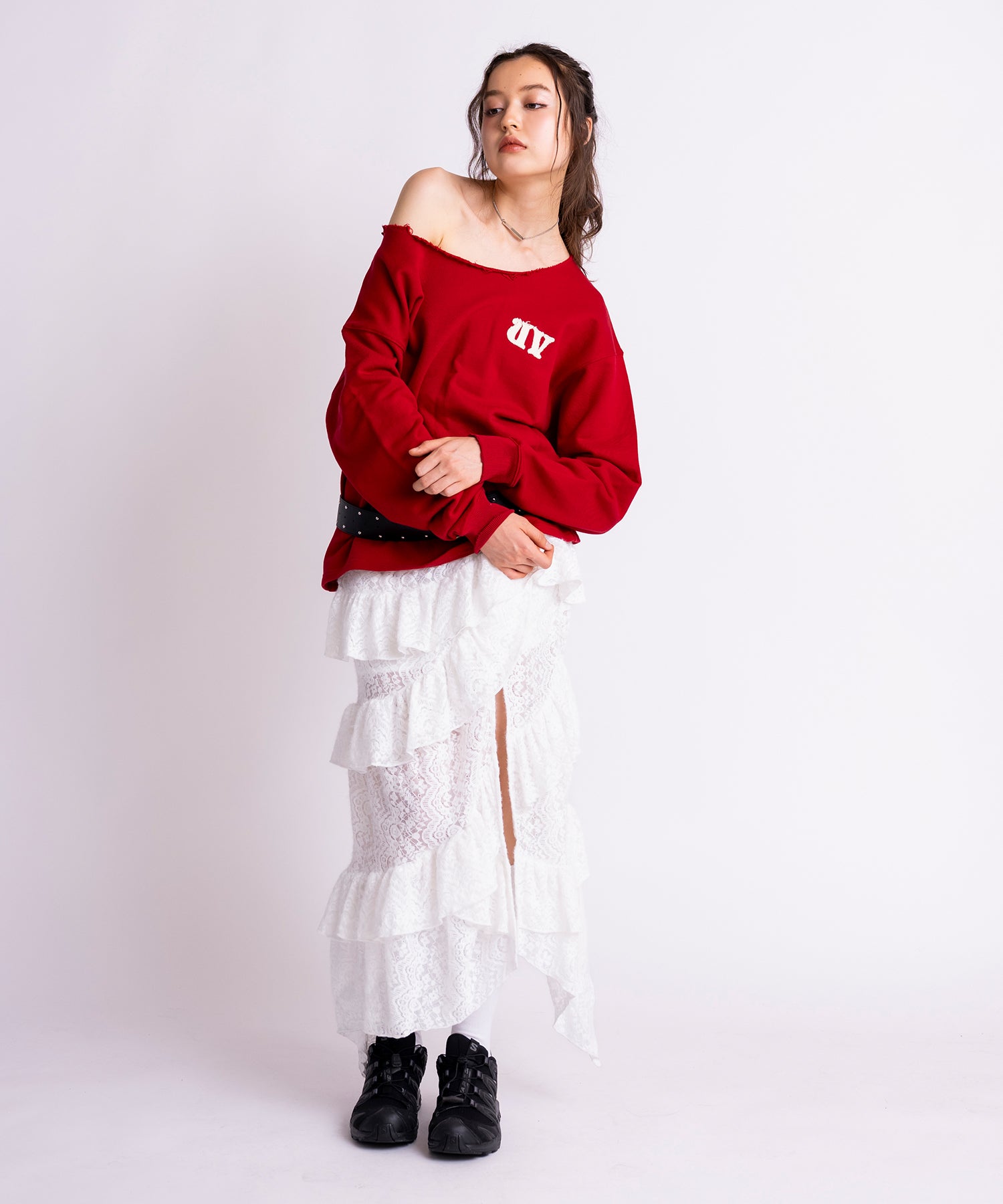 MODEL:172cm/COLOR:RED/SIZE:F