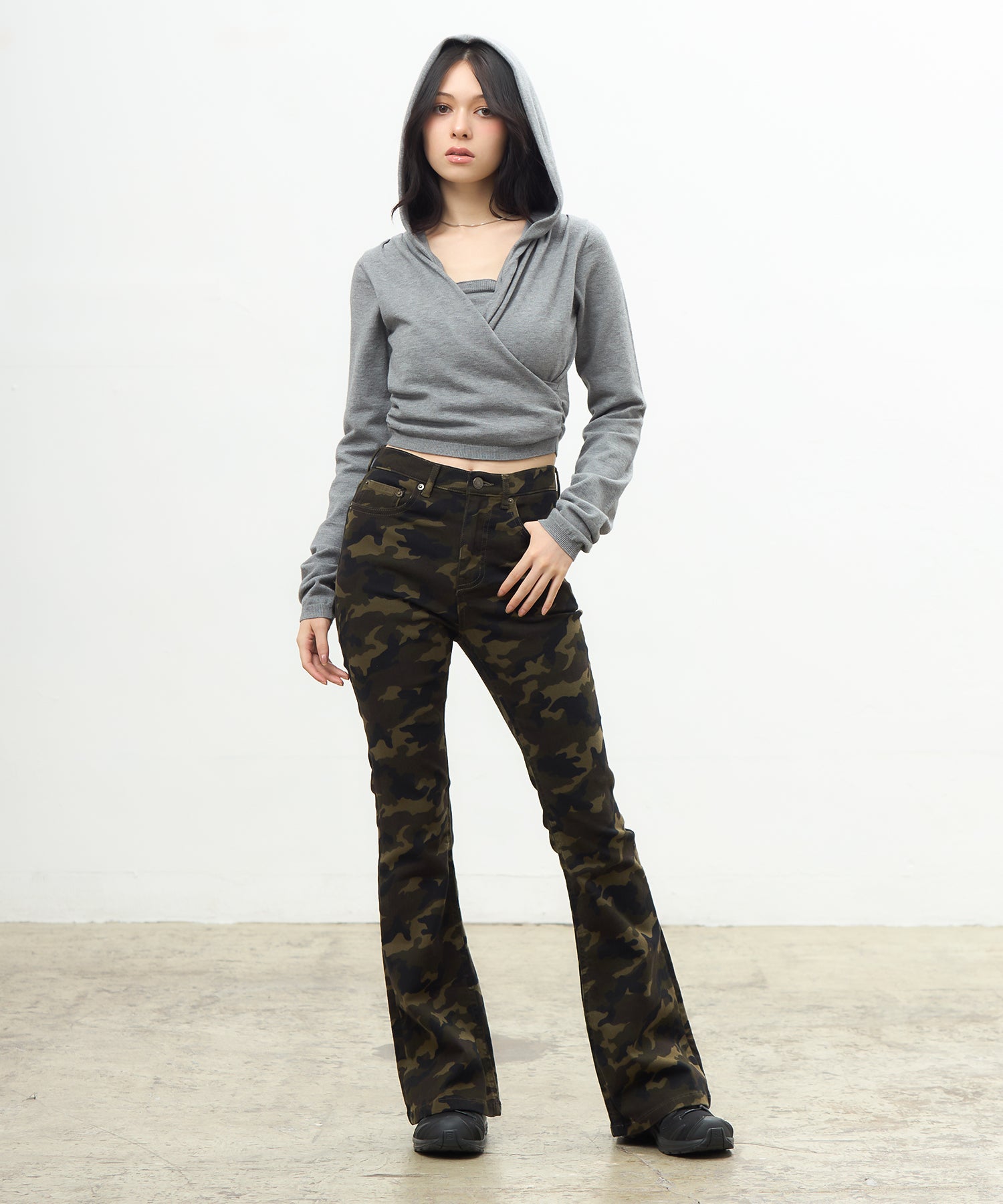 MODEL:163cm/COLOR:GRAY/SIZE:F