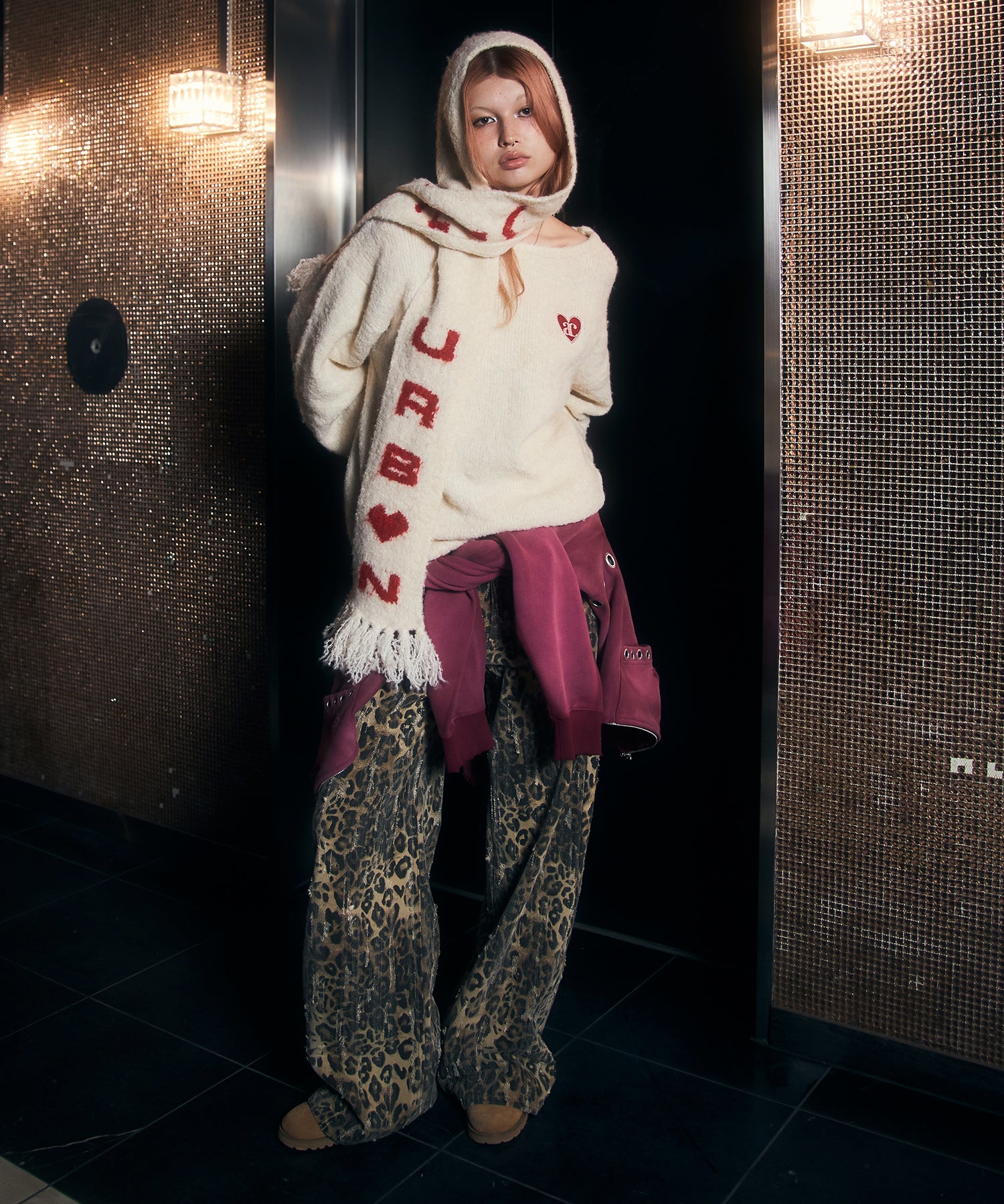 MODEL:170cm/COLOR:WHITE/SIZE:F