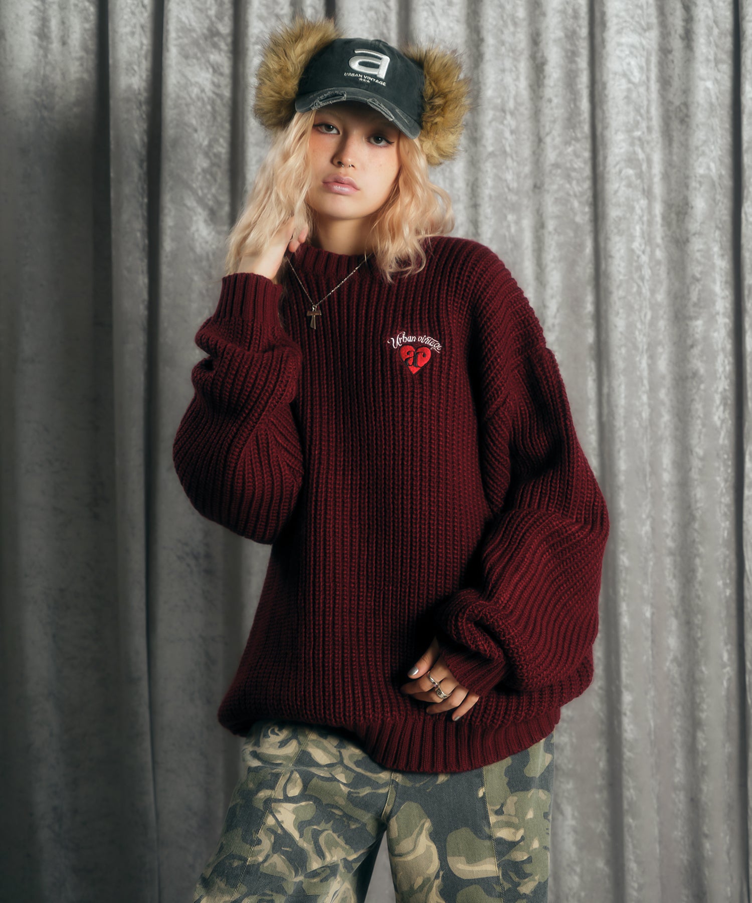 MODEL:170cm/COLOR:RED/SIZE:F