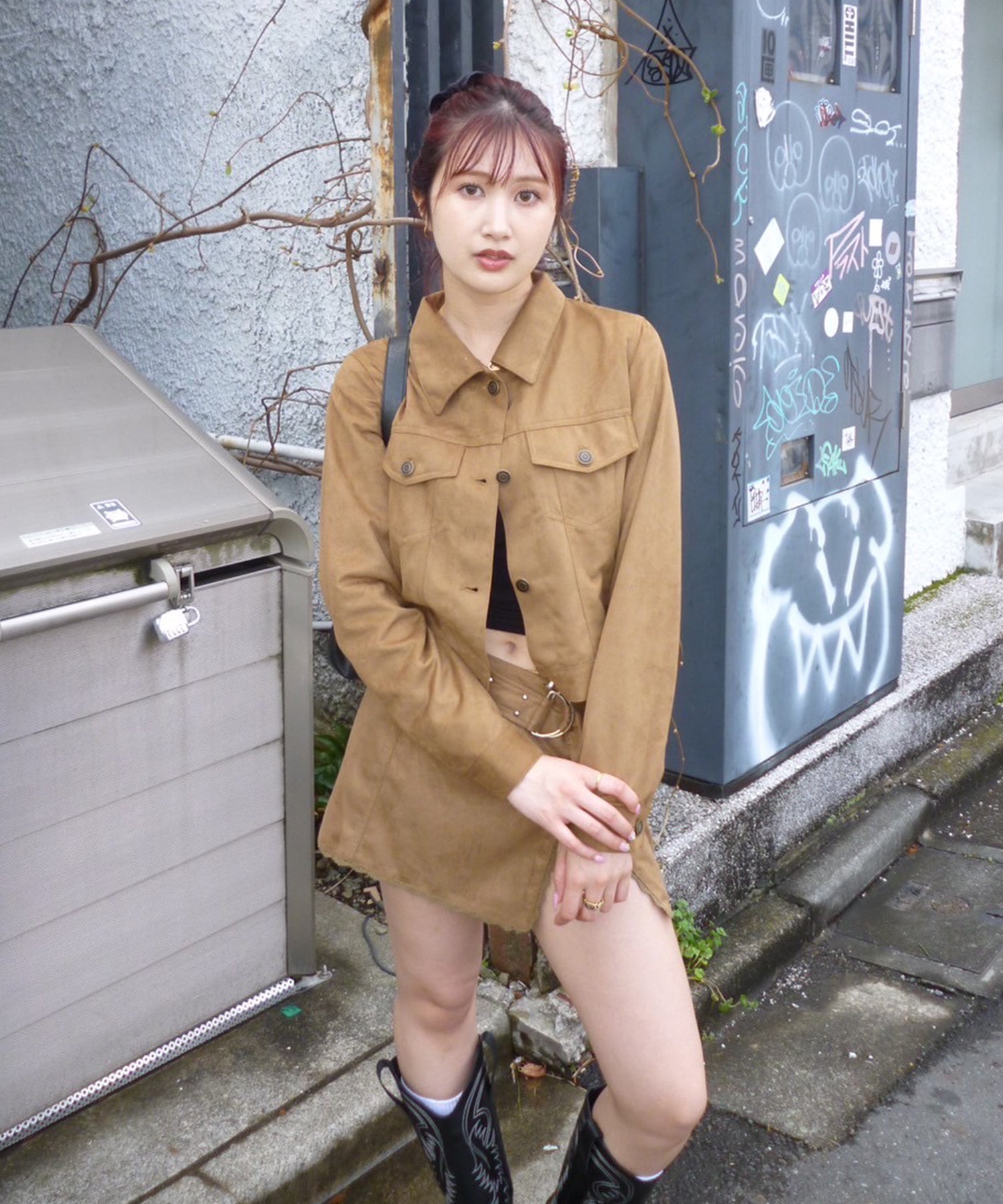 STAFF:163cm/COLOR:BROWN/SIZE:F