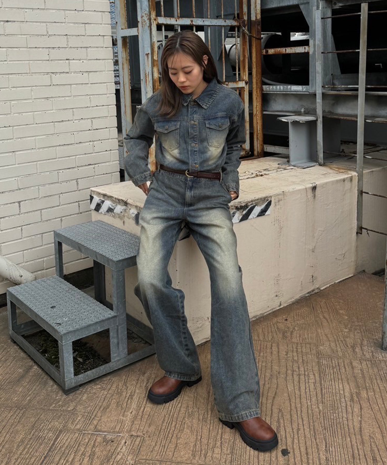 STAFF:160cm/COLOR:BLUE/SIZE:F