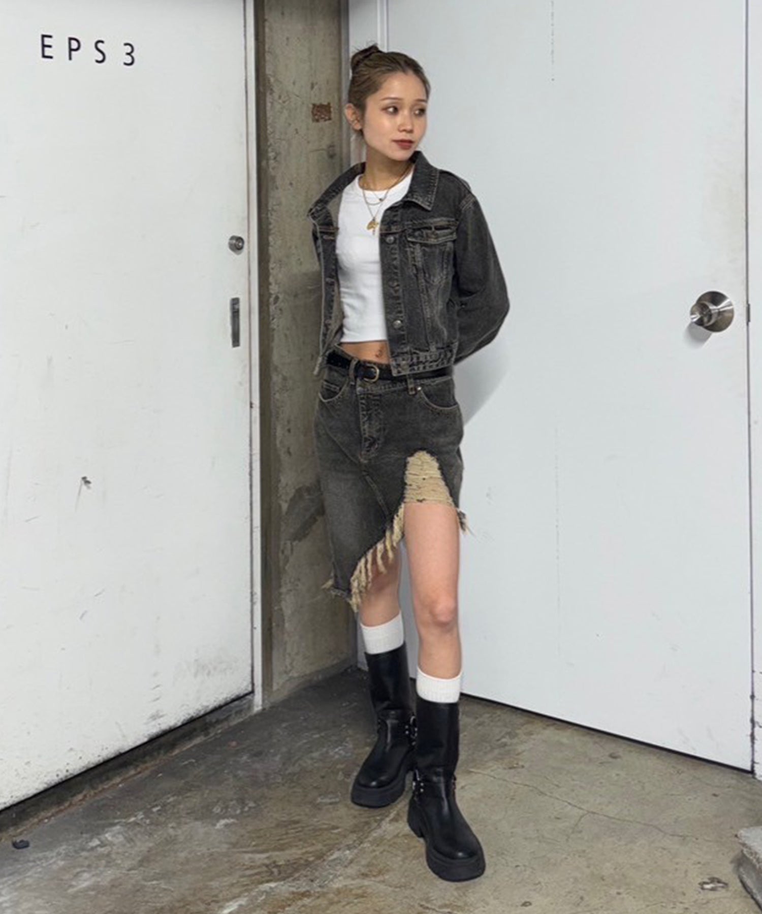 STAFF:155cm/COLOR:BLACK/SIZE:F