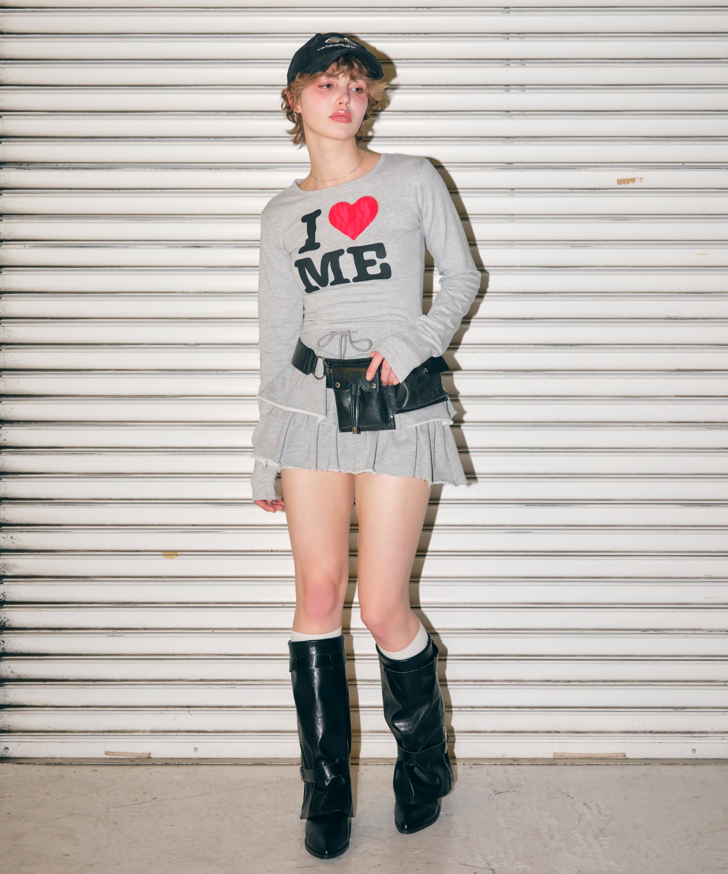 MODEL:170cm/COLOR:GRAY/SIZE:F