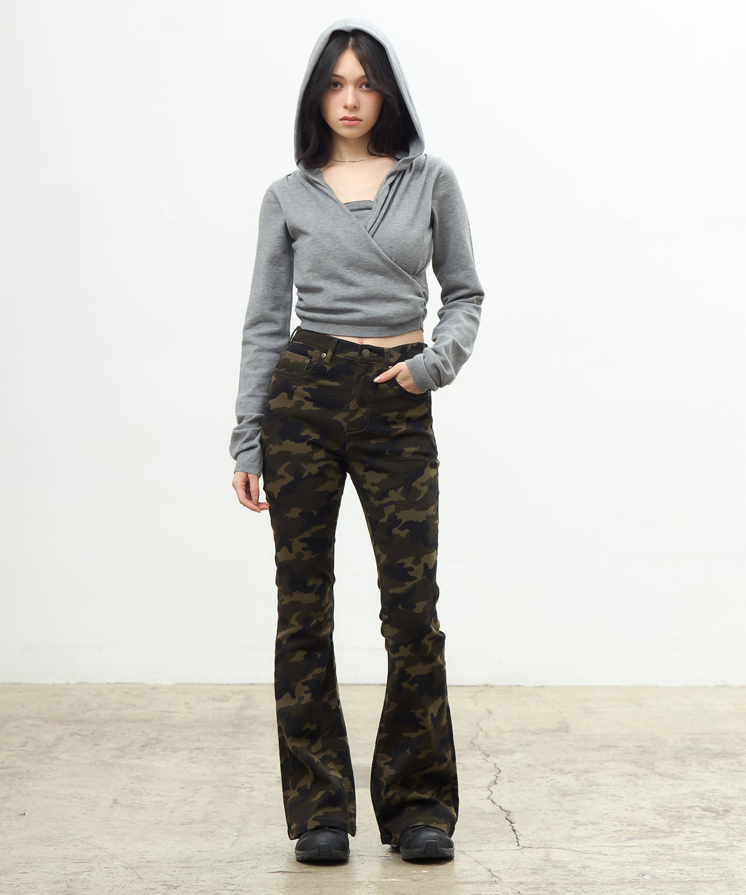 MODEL:163cm/COLOR:GRAY/SIZE:F