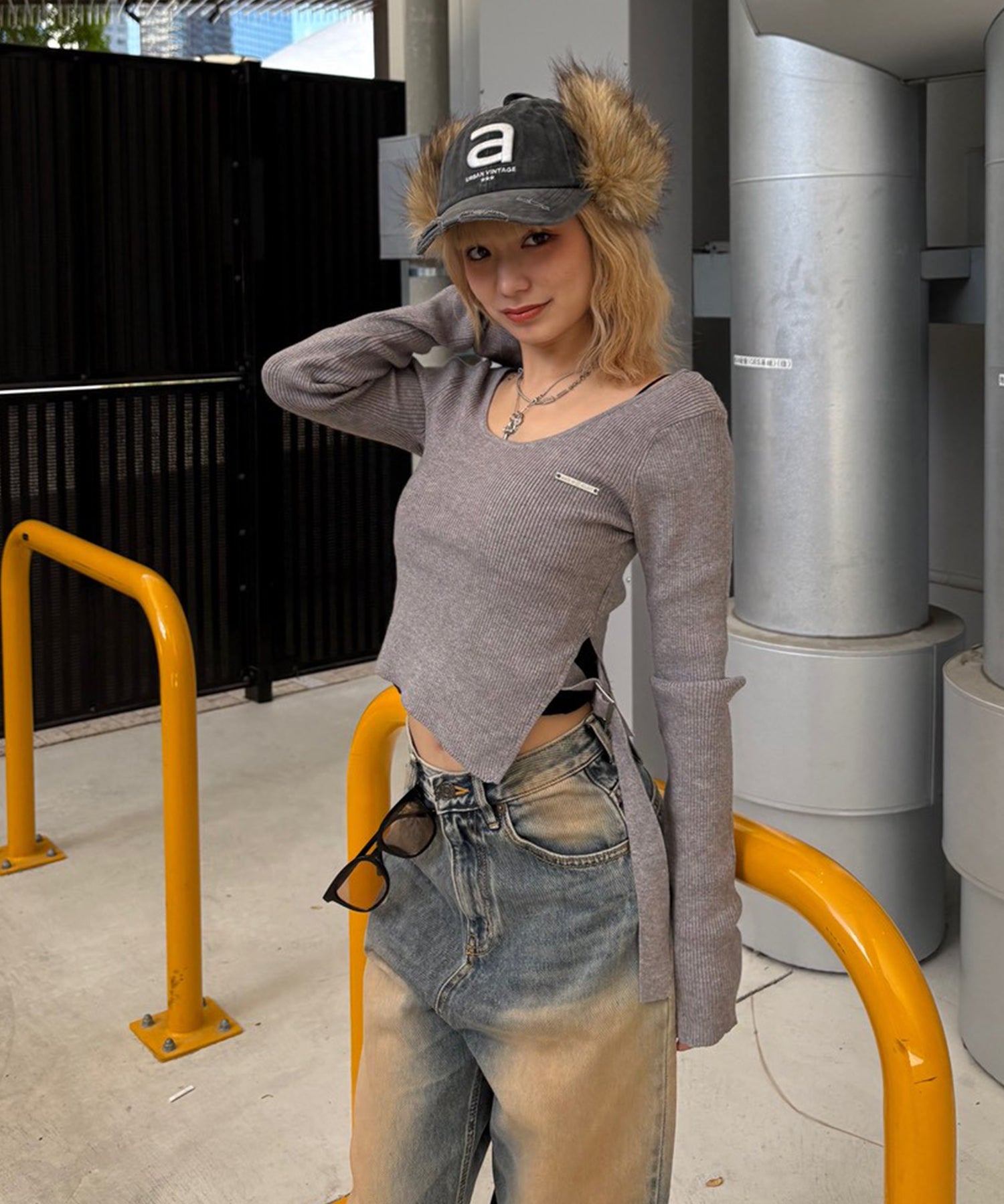 STAFF:151cm/COLOR:GRAY/SIZE:F