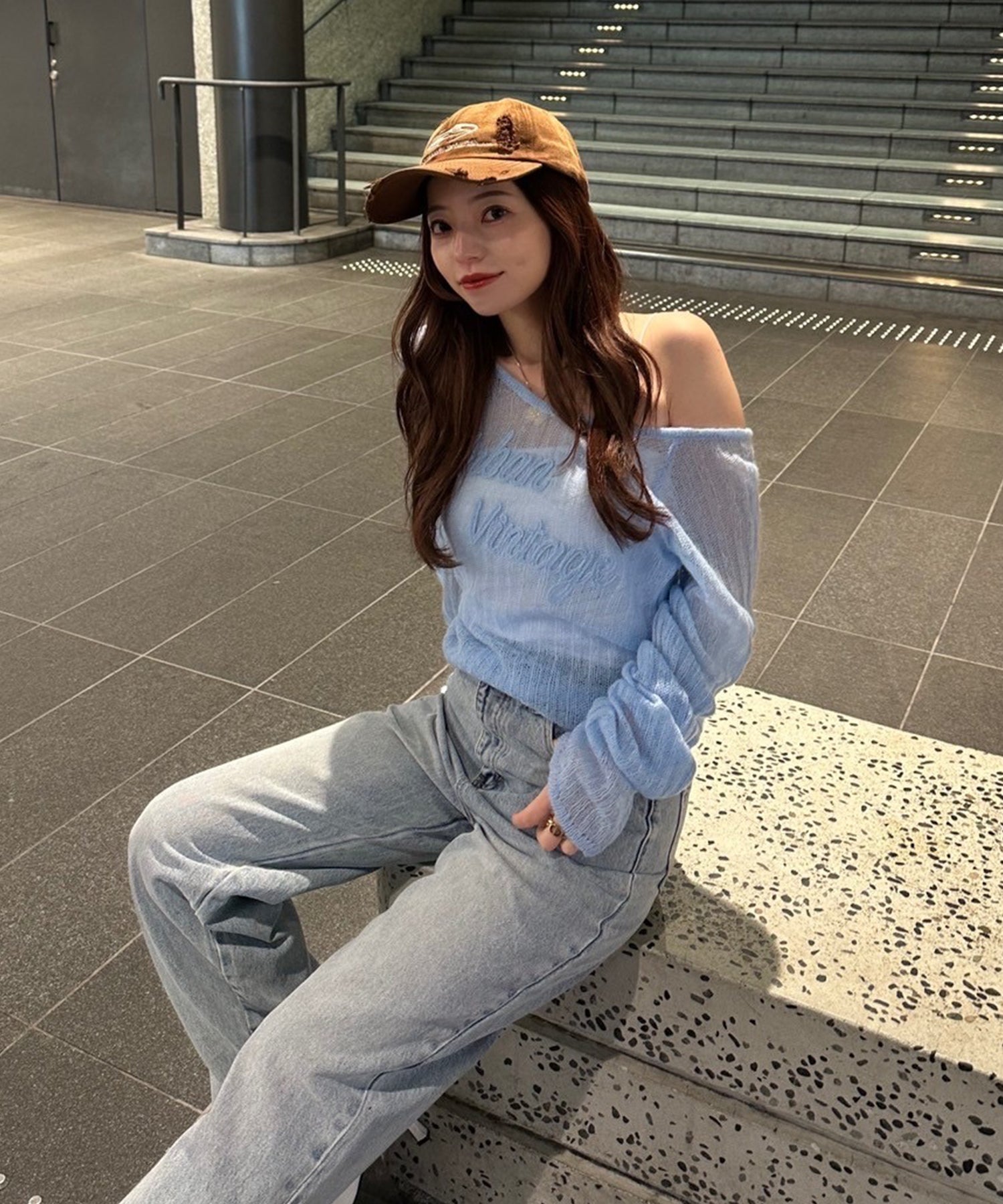 STAFF:153cm/COLOR:LIGHT BLUE/SIZE:F