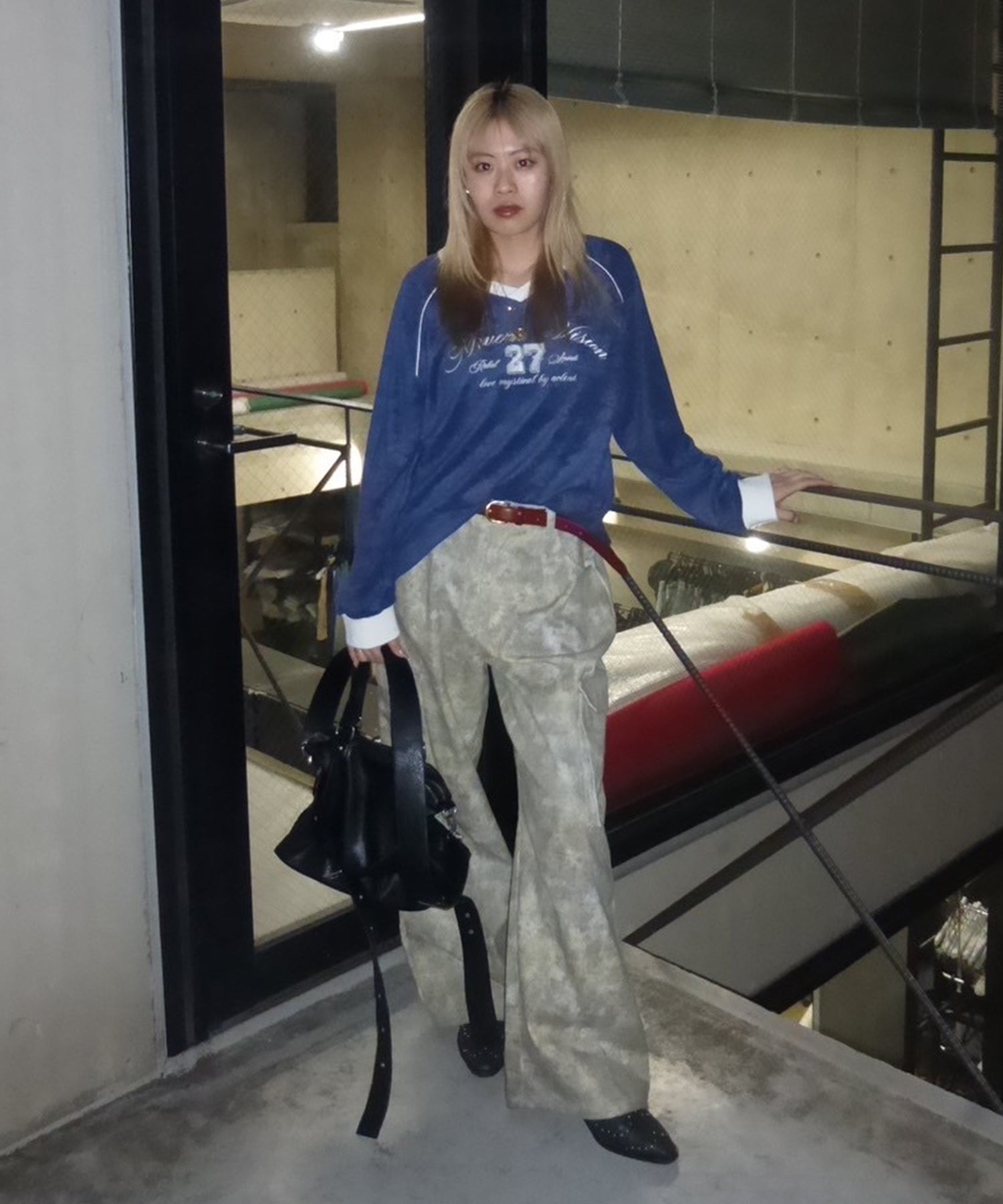 STAFF:160cm/COLOR:NAVY/SIZE:F