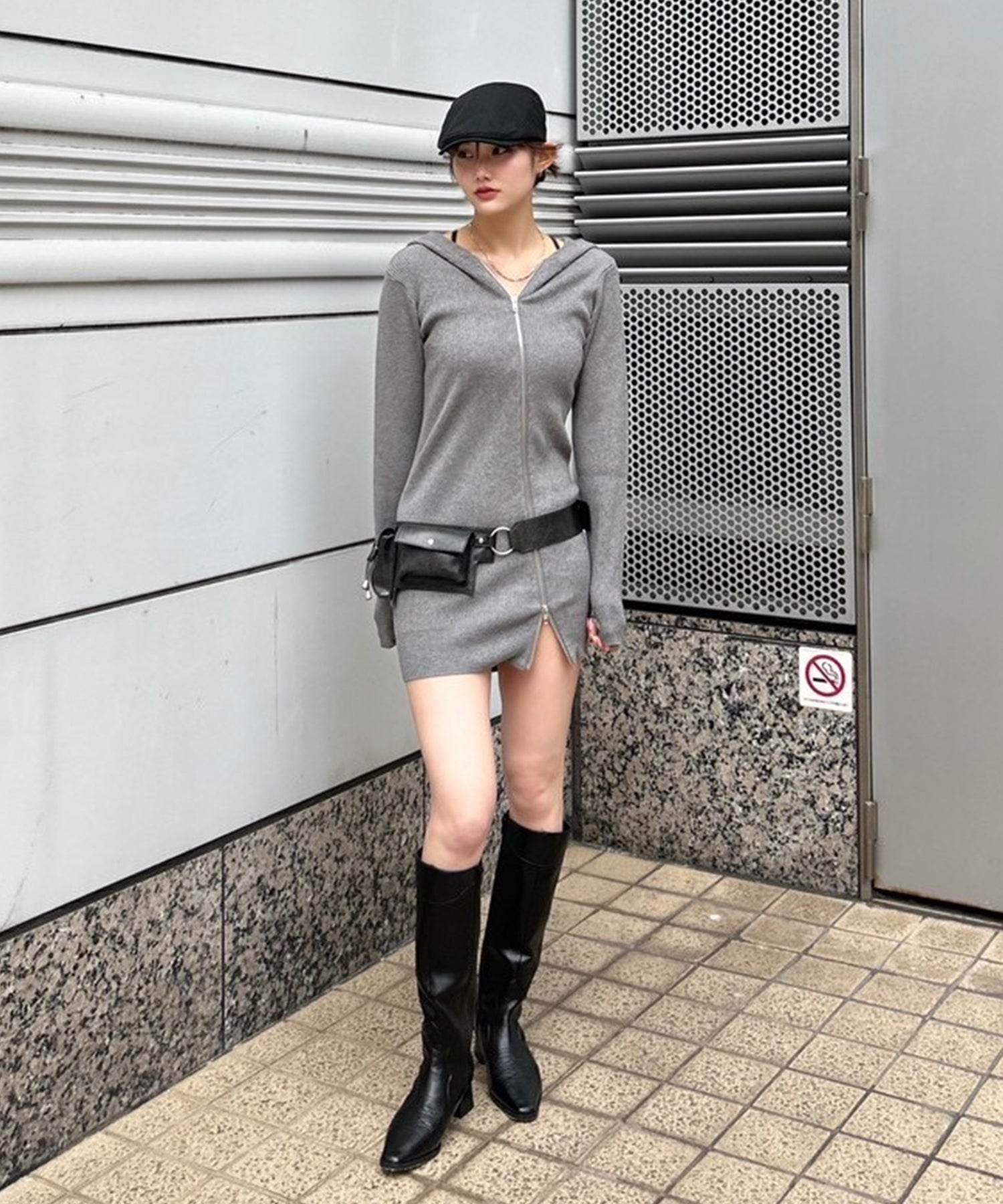 STAFF:167cm/COLOR:GRAY/SIZE:F