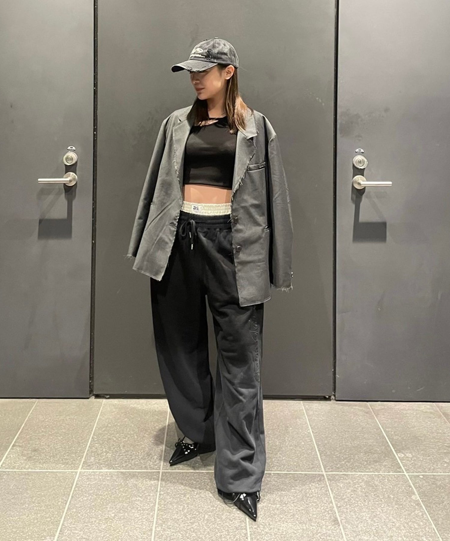 STAFF:157cm/COLOR:BLACK/SIZE:F