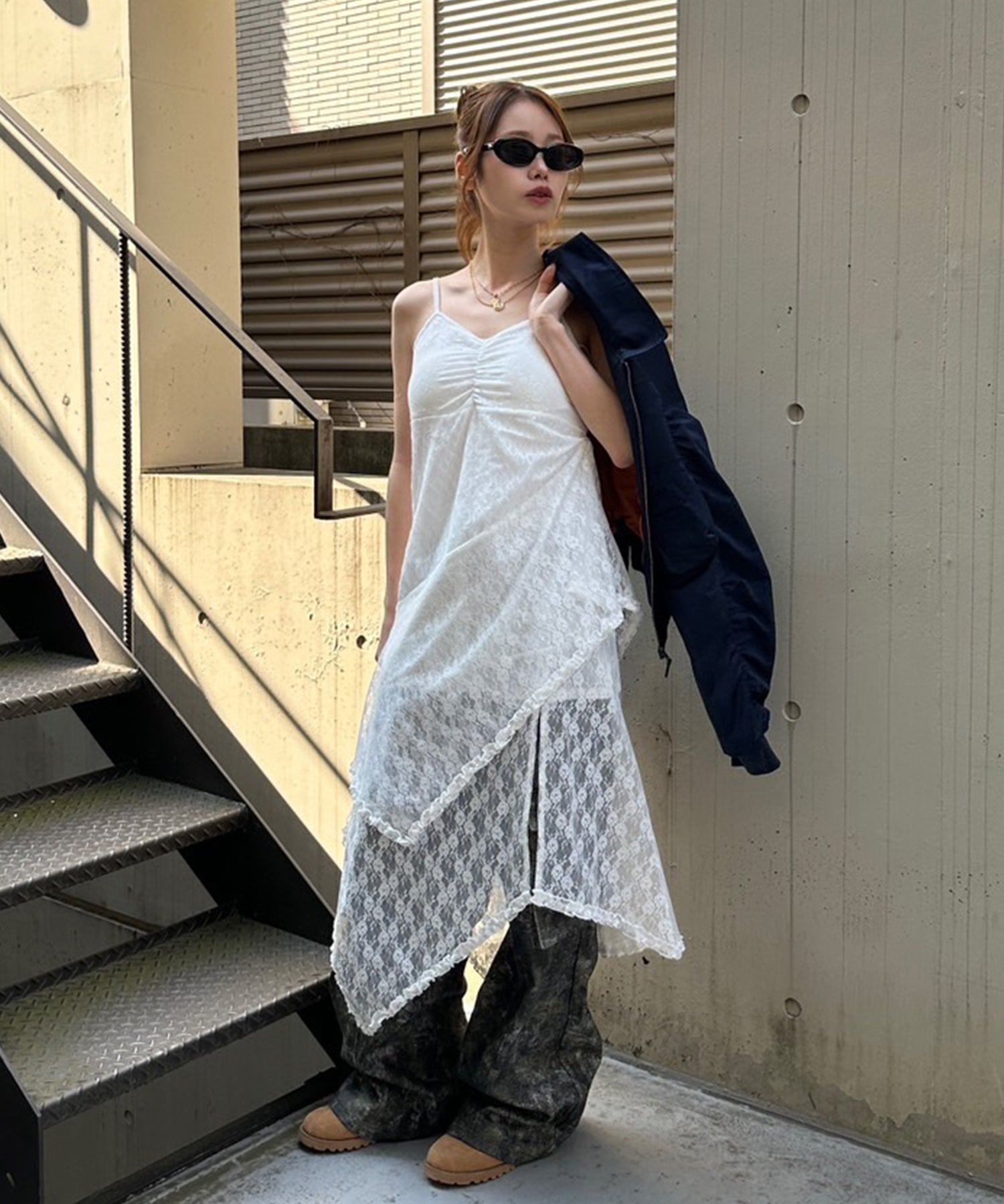 STAFF:154cm/COLOR:WHITE/SIZE:F