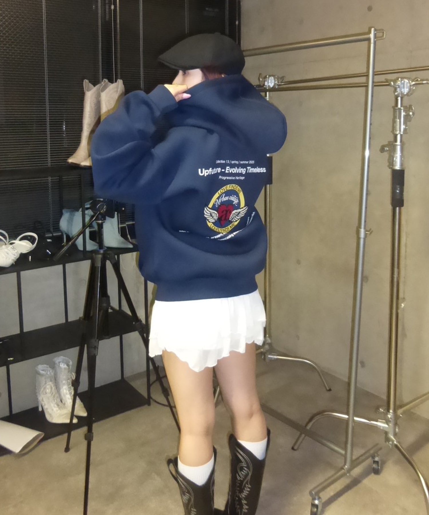 STAFF:163cm/COLOR:NAVY/SIZE:F