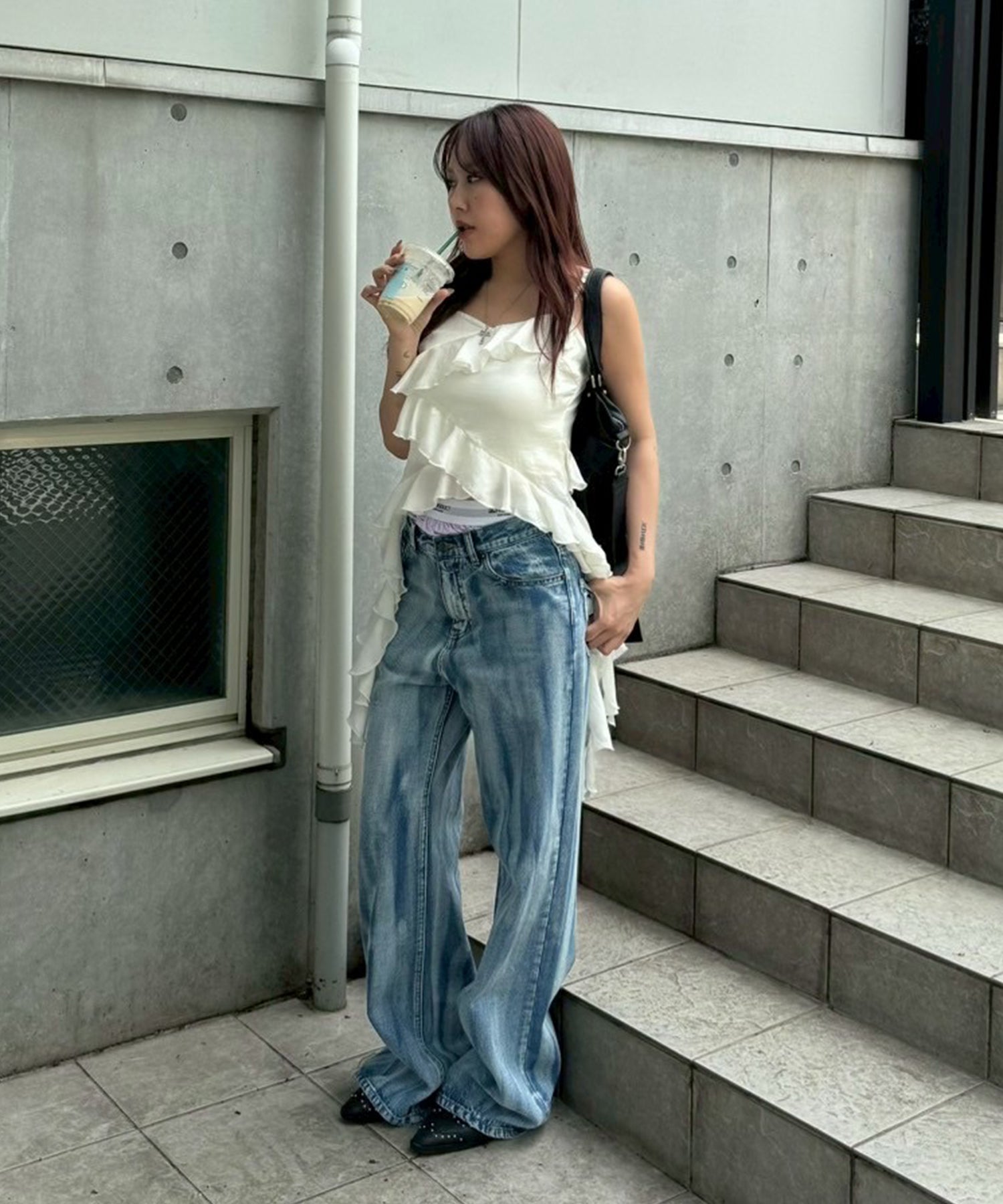 STAFF:158cm/COLOR:BLUE/SIZE:25