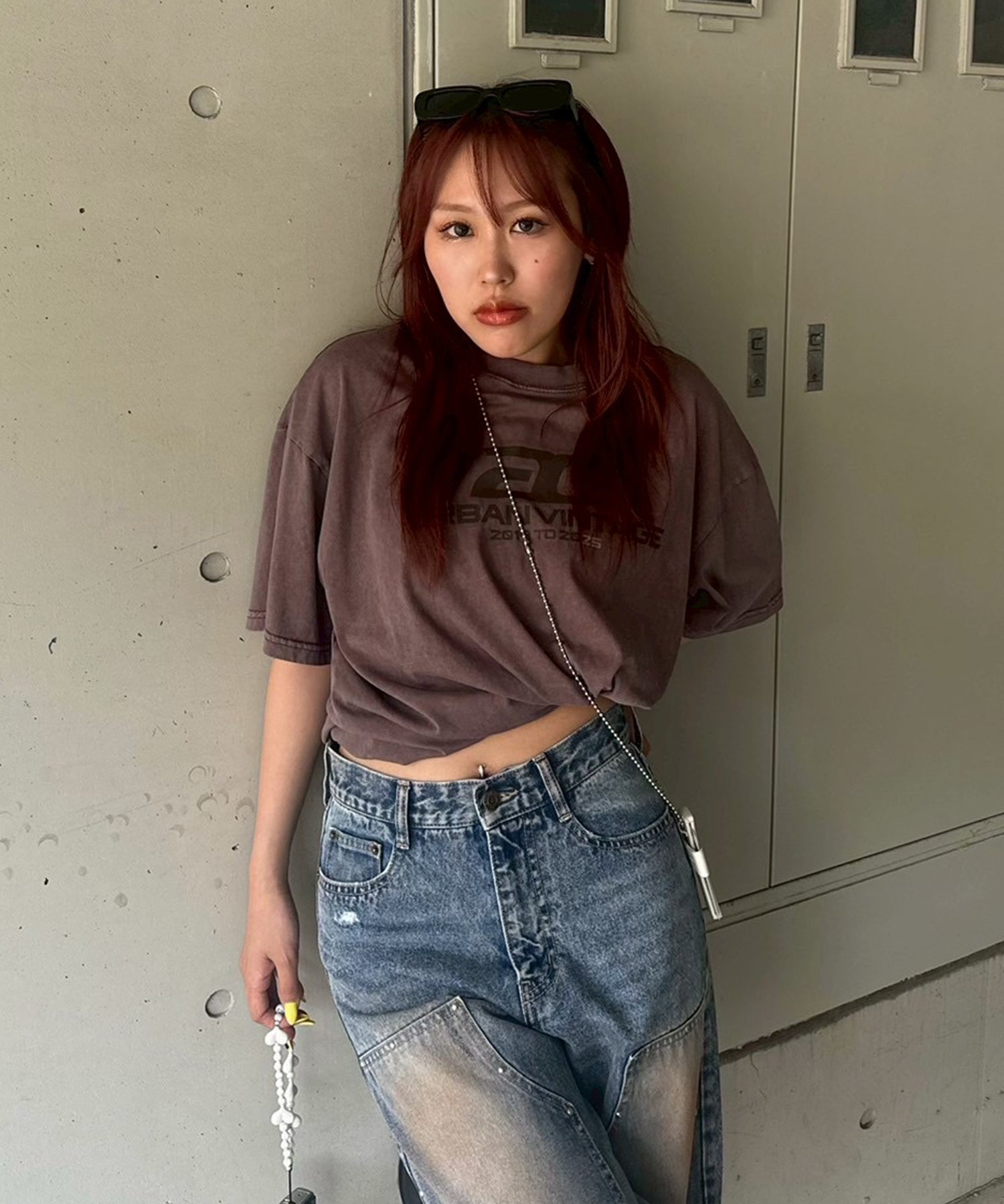 STAFF:158cm/COLOR:BROWN/SIZE:F