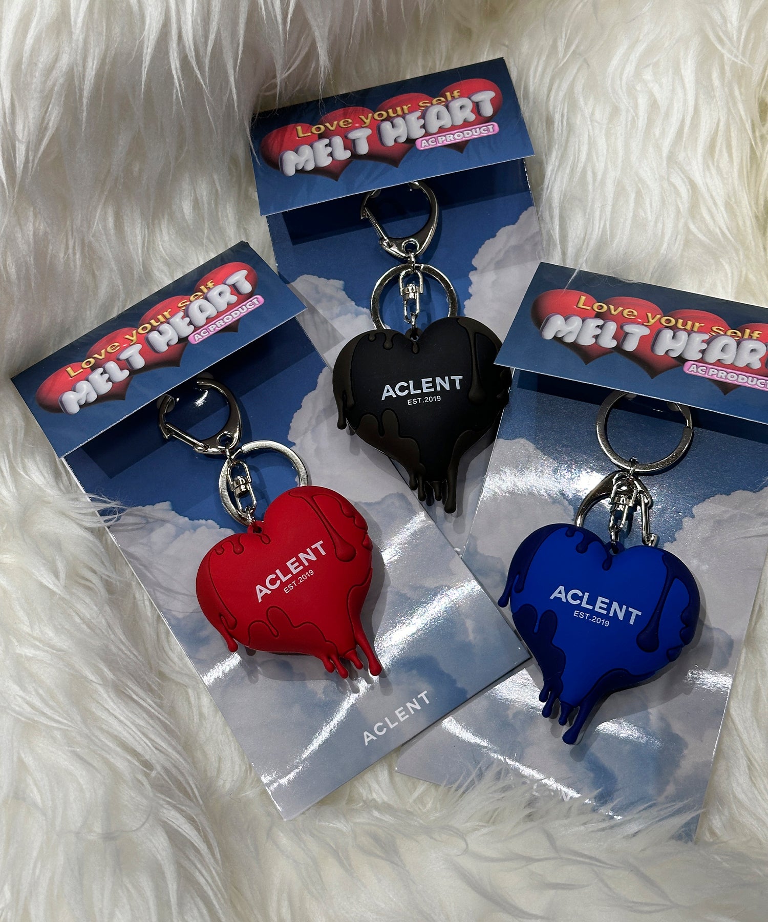 ドリップハートラバーキーホルダー