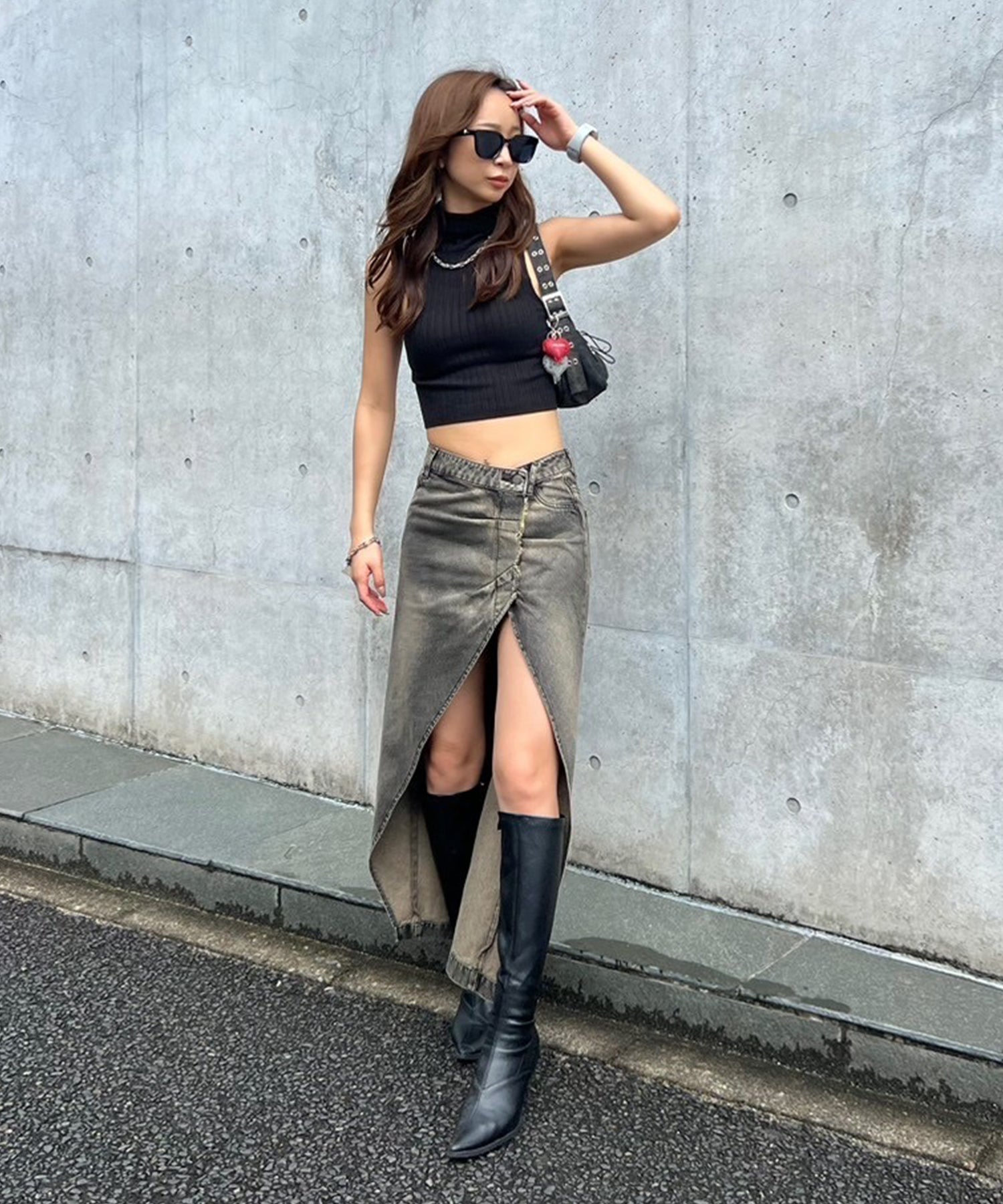 STAFF:166cm/COLOR:BLACK/SIZE:F