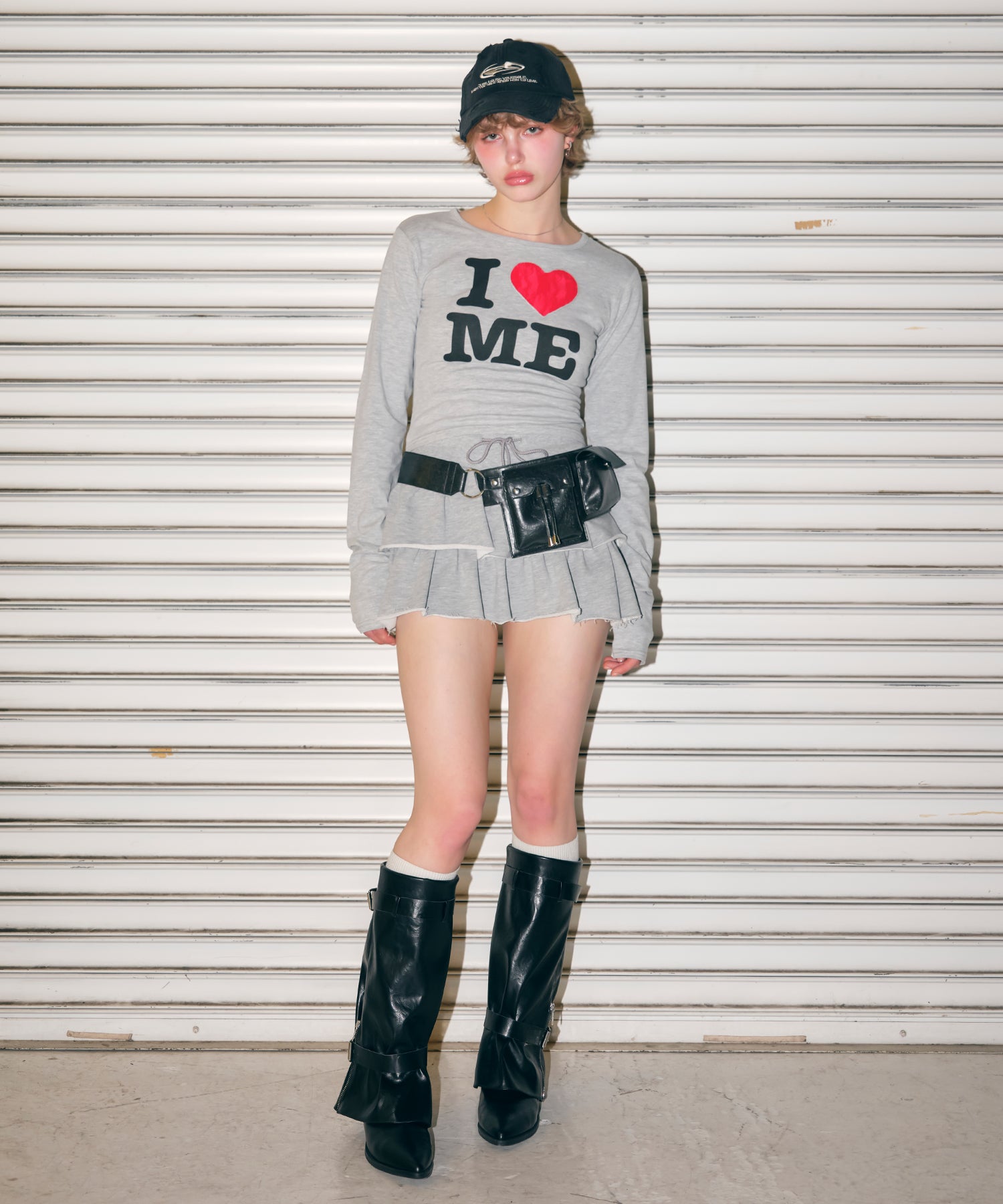 MODEL:170cm/COLOR:GRAY/SIZE:F