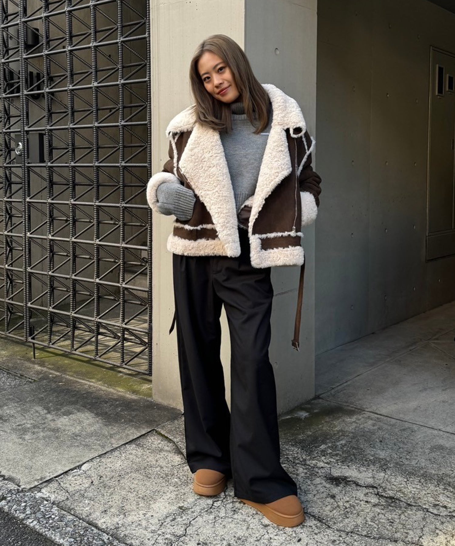 STAFF:160cm/COLOR:BROWN/SIZE:F