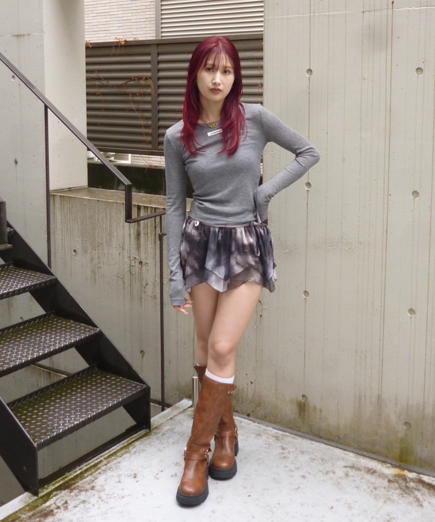 STAFF:163cm/COLOR:GRAY/SIZE:F