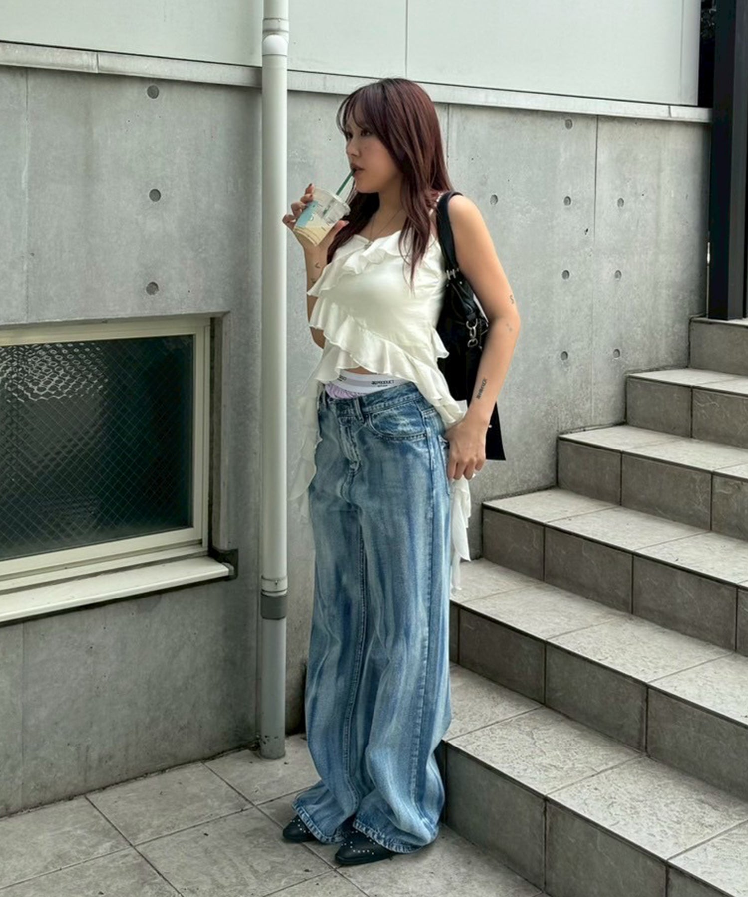 STAFF:158cm/COLOR:BLUE/SIZE:25