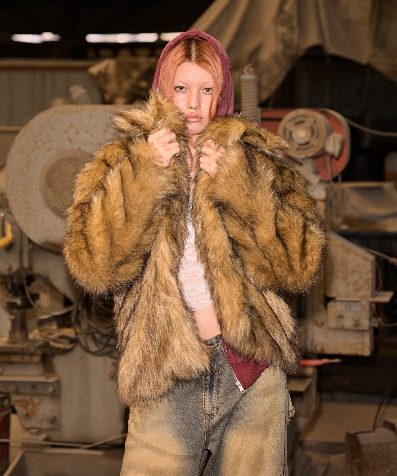 MODEL:170cm/COLOR:BEIGE/SIZE:M