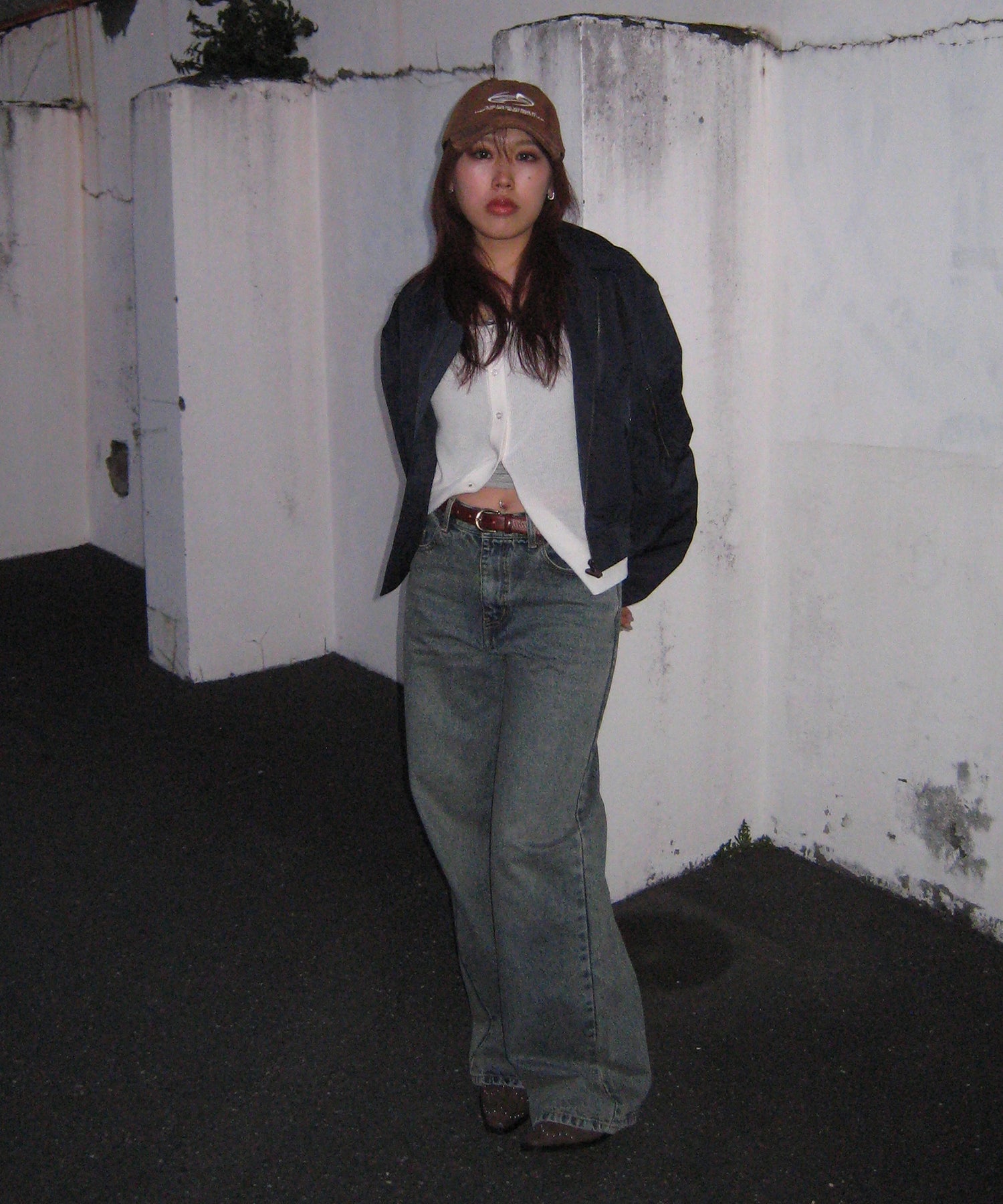 STAFF:158cm/COLOR:NAVY/SIZE:F
