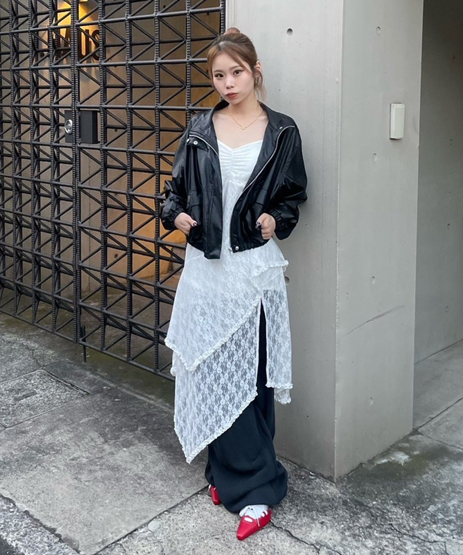 STAFF:154cm/COLOR:WHITE/SIZE:F