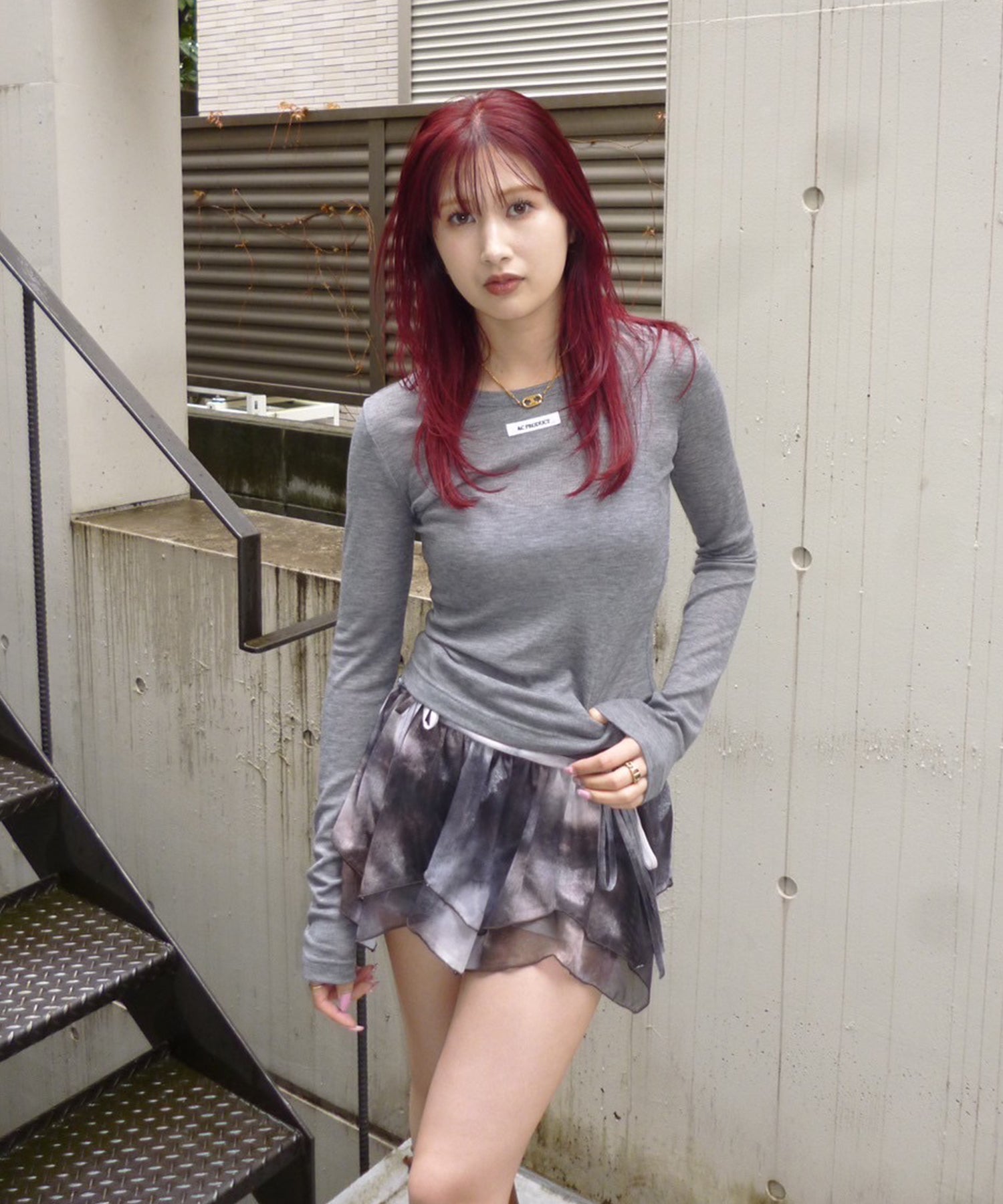 STAFF:163cm/COLOR:GRAY/SIZE:F