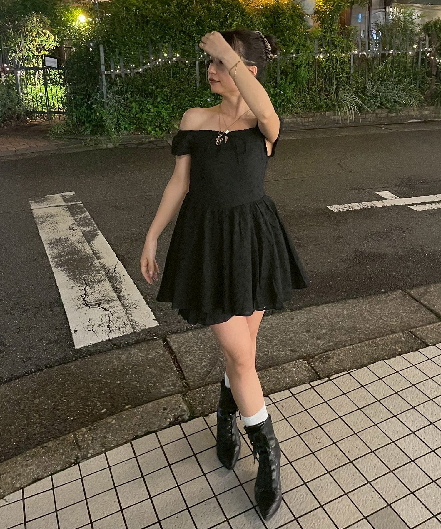 STAFF:155cm/COLOR:BLACK/SIZE:M