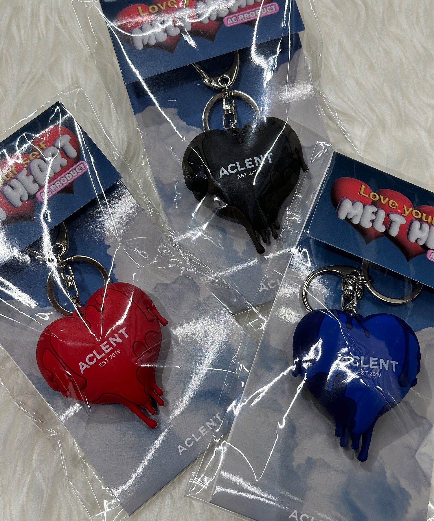 ドリップハートラバーキーホルダー