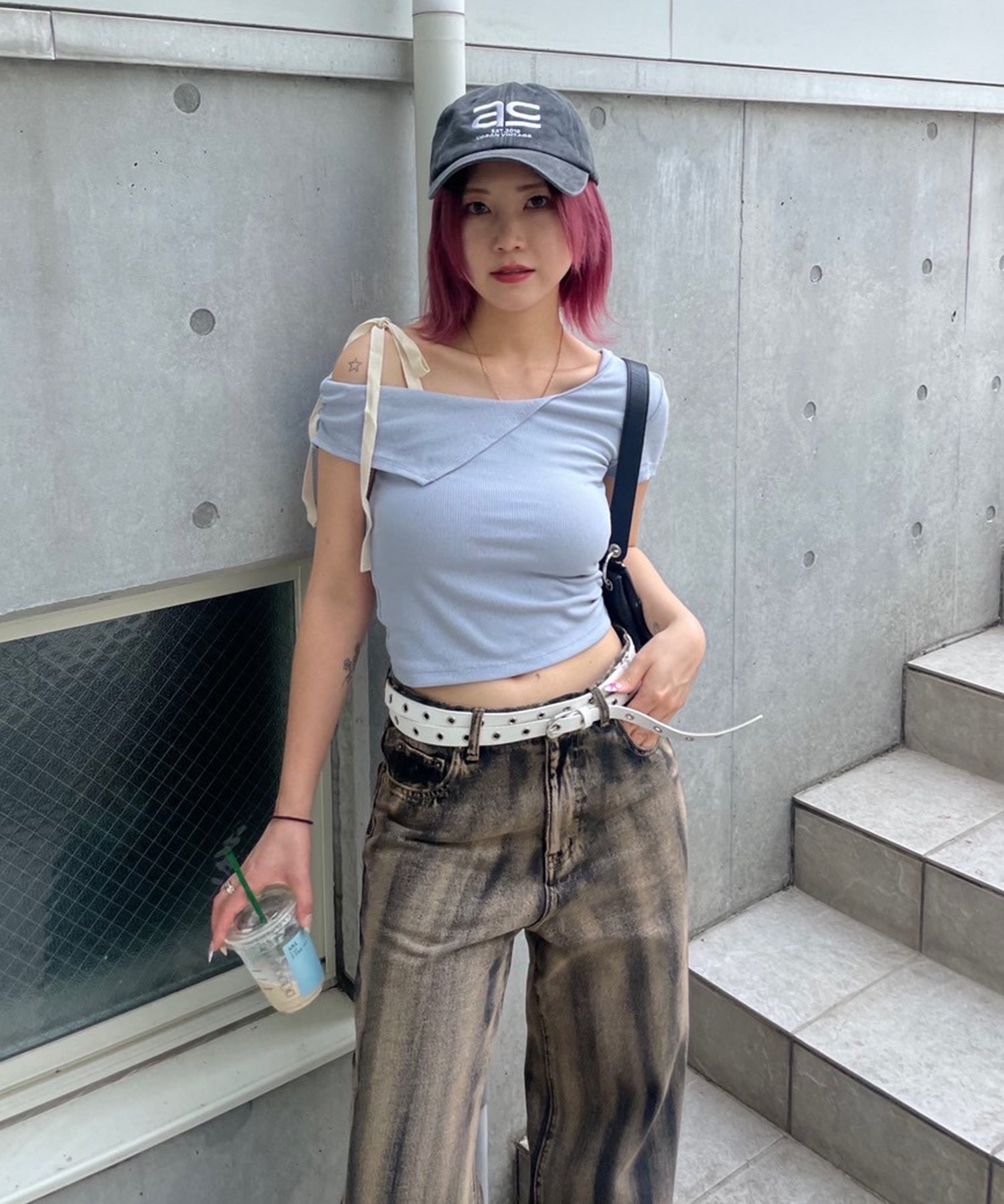 STAFF:162cm/COLOR:BLACK/SIZE:25