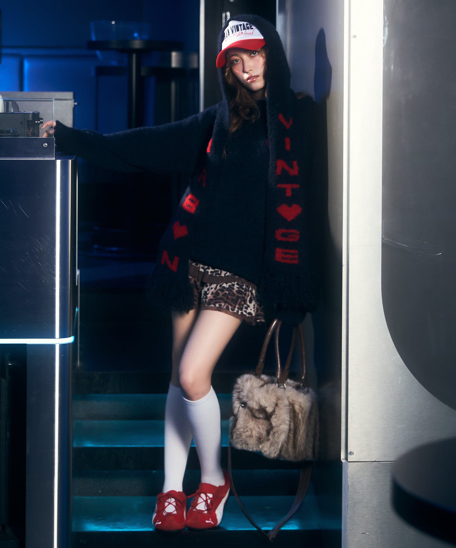 MODEL:163cm/COLOR:NAVY/SIZE:F